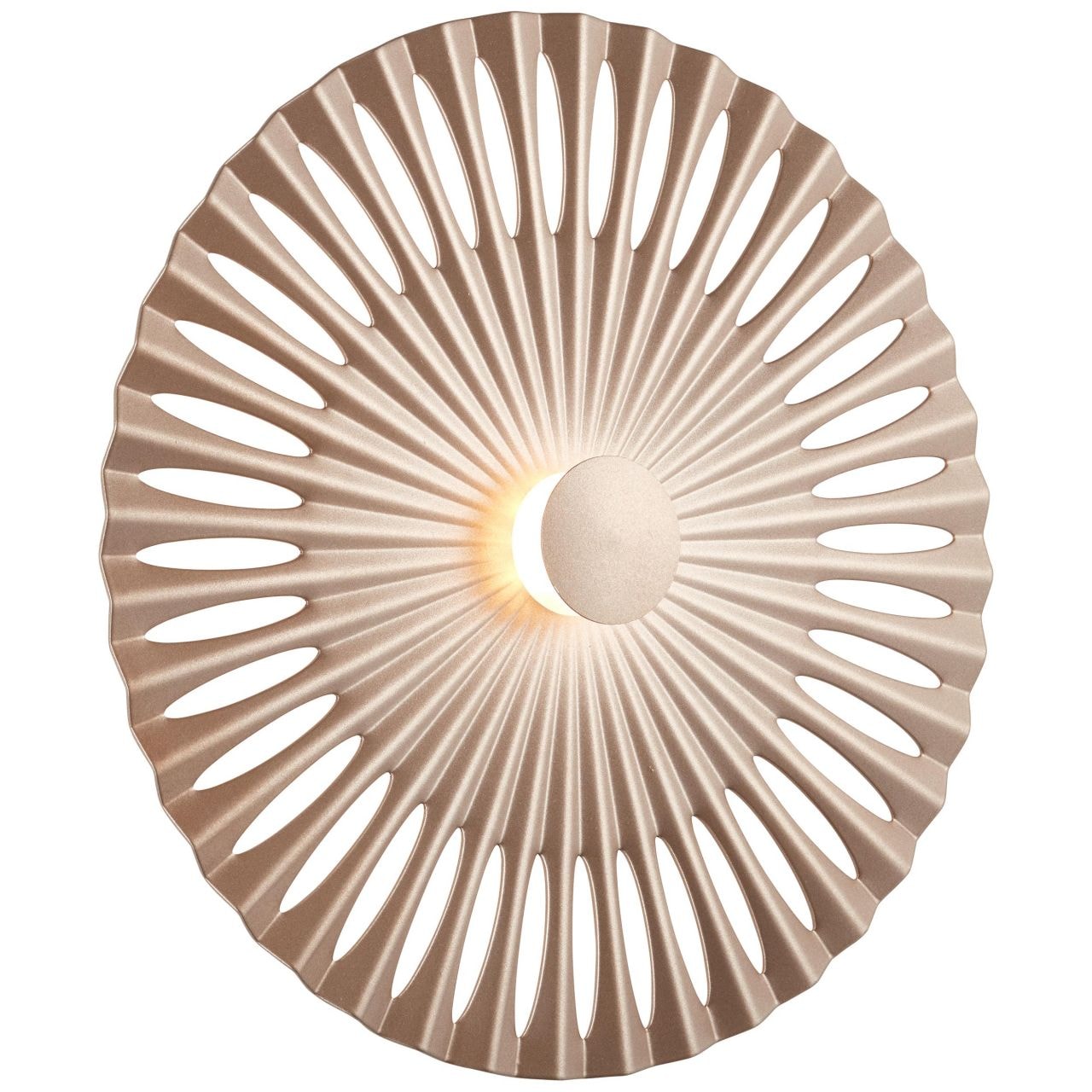 Brilliant LED Wandleuchte »Phinx«, 1 flammig-flammig, Ø 32 cm, dekorativer  Lichteffekt, 1300 lm, warmweiß, Aluminium, braun | BAUR