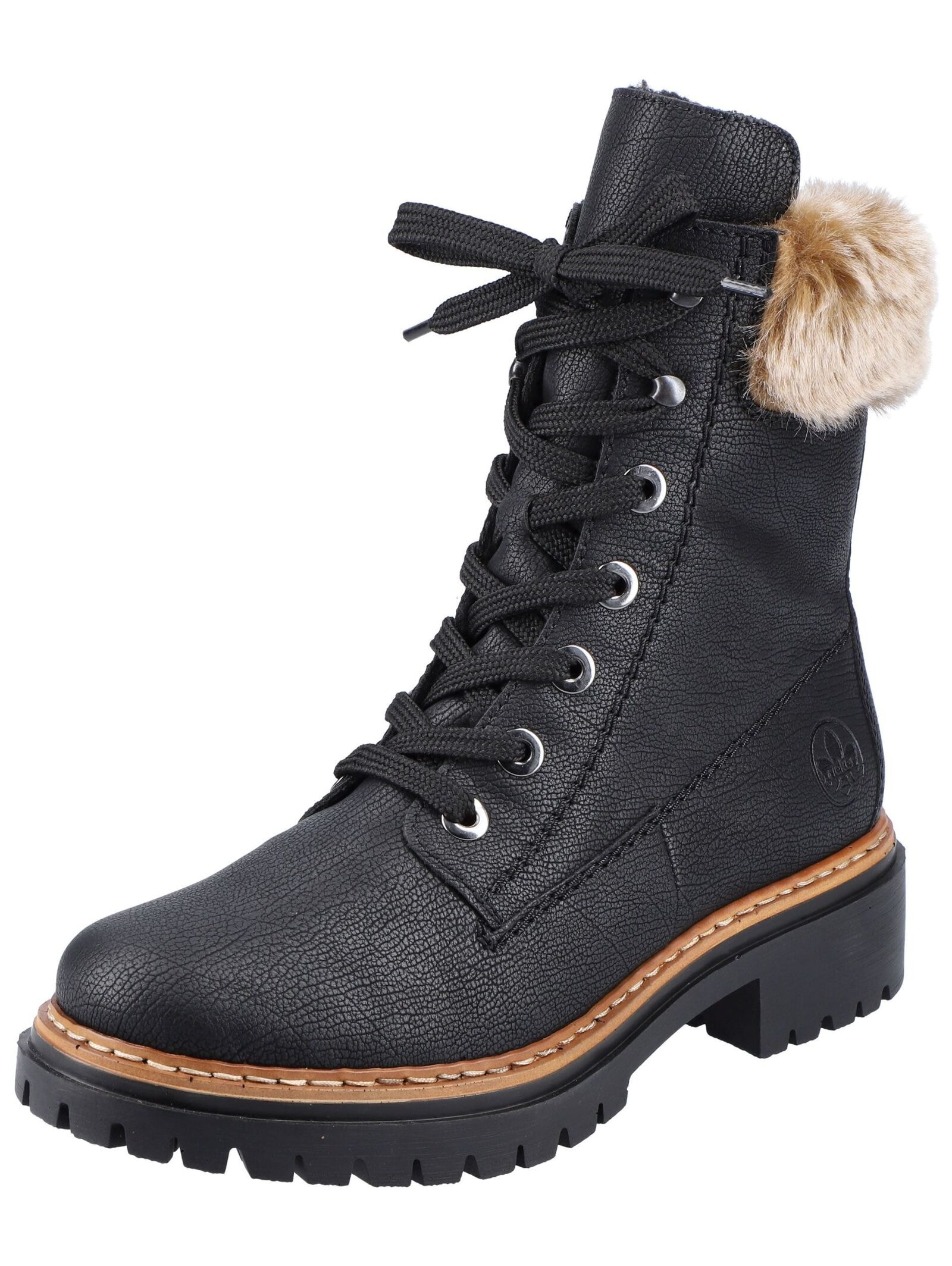 Rieker Schnürstiefelette "Rieker Stiefelette Lederimitat" günstig online kaufen