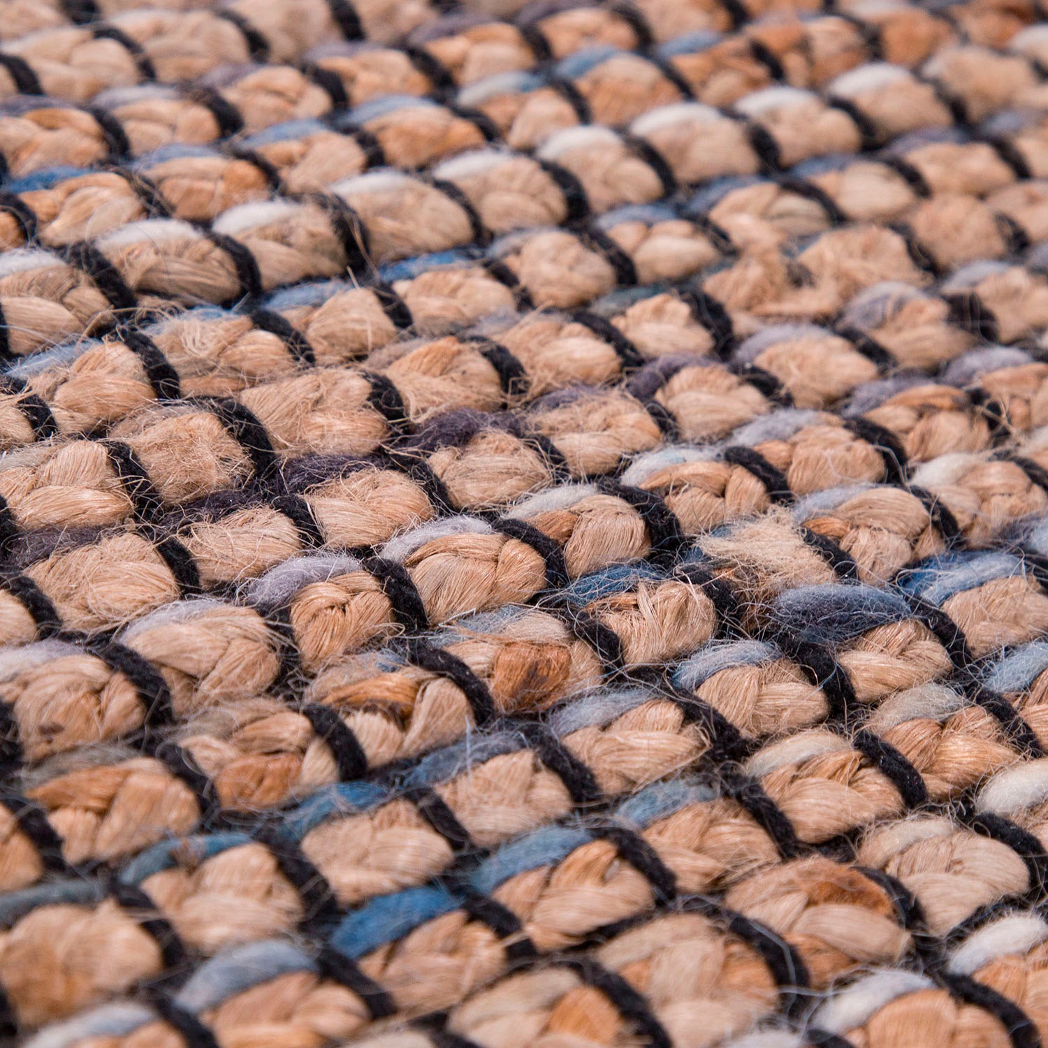 Paco Home Teppich »Odense 684«, rechteckig, 13 mm Höhe, handgewebter Wendeteppich, Jute & Wolle, meliert, Wohnzimmer