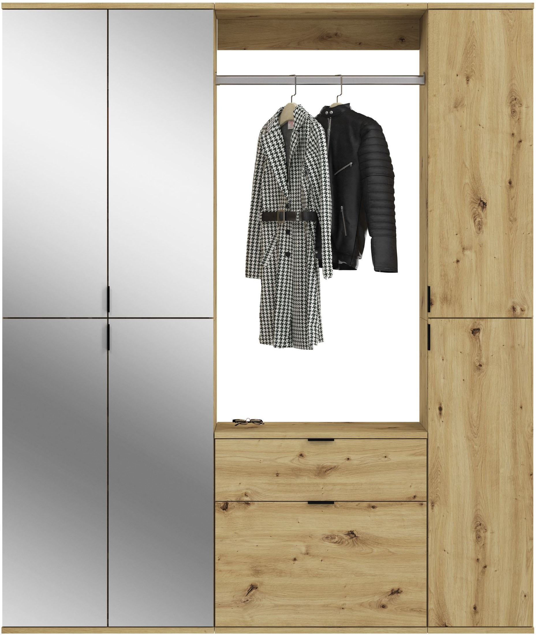 Home affaire Garderoben-Set "Trondheim, Breite 152 cm, 5-teilig, bestehend günstig online kaufen