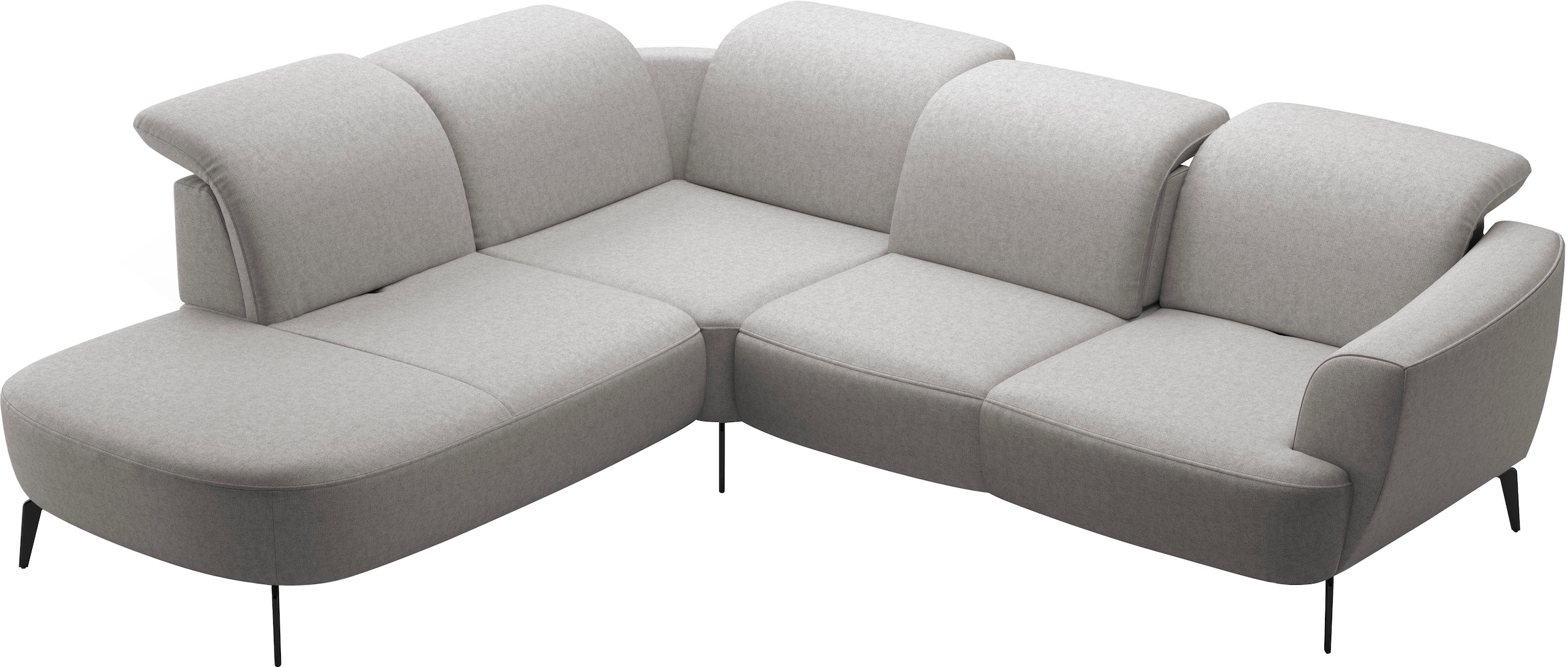 sit&more Ecksofa »Zoe«, ink.Sitztiefenverstellung, wahlweise mit Kopfteilverstellung