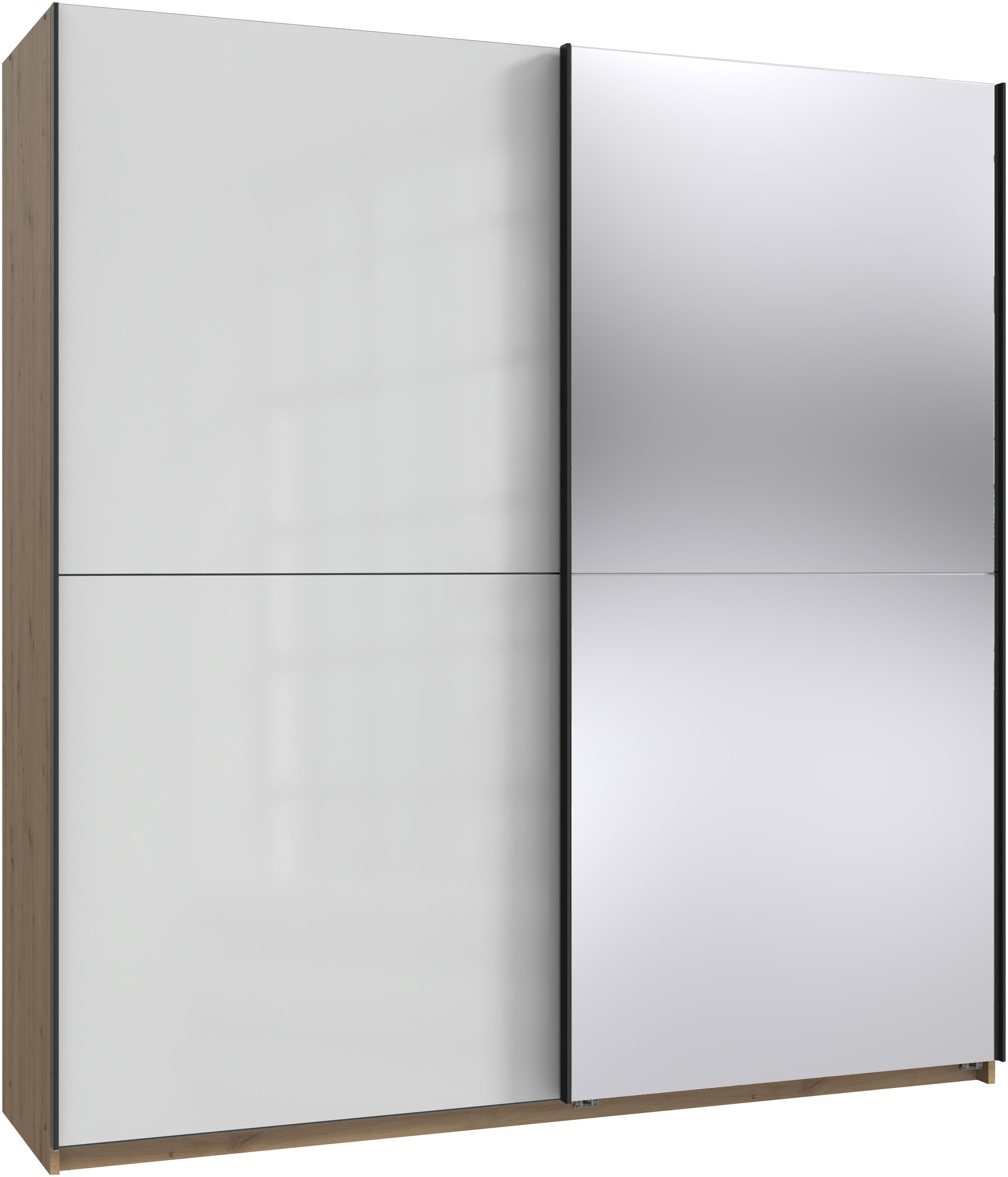 Wimex "Mugano, B/T/H 135 oder 180/65/198cm, Made in Germany" wähle Deine Ausstattung: Basic oder Premium, 2 Schwebetüren mit oder ohne Spiegel, Metallgriffe