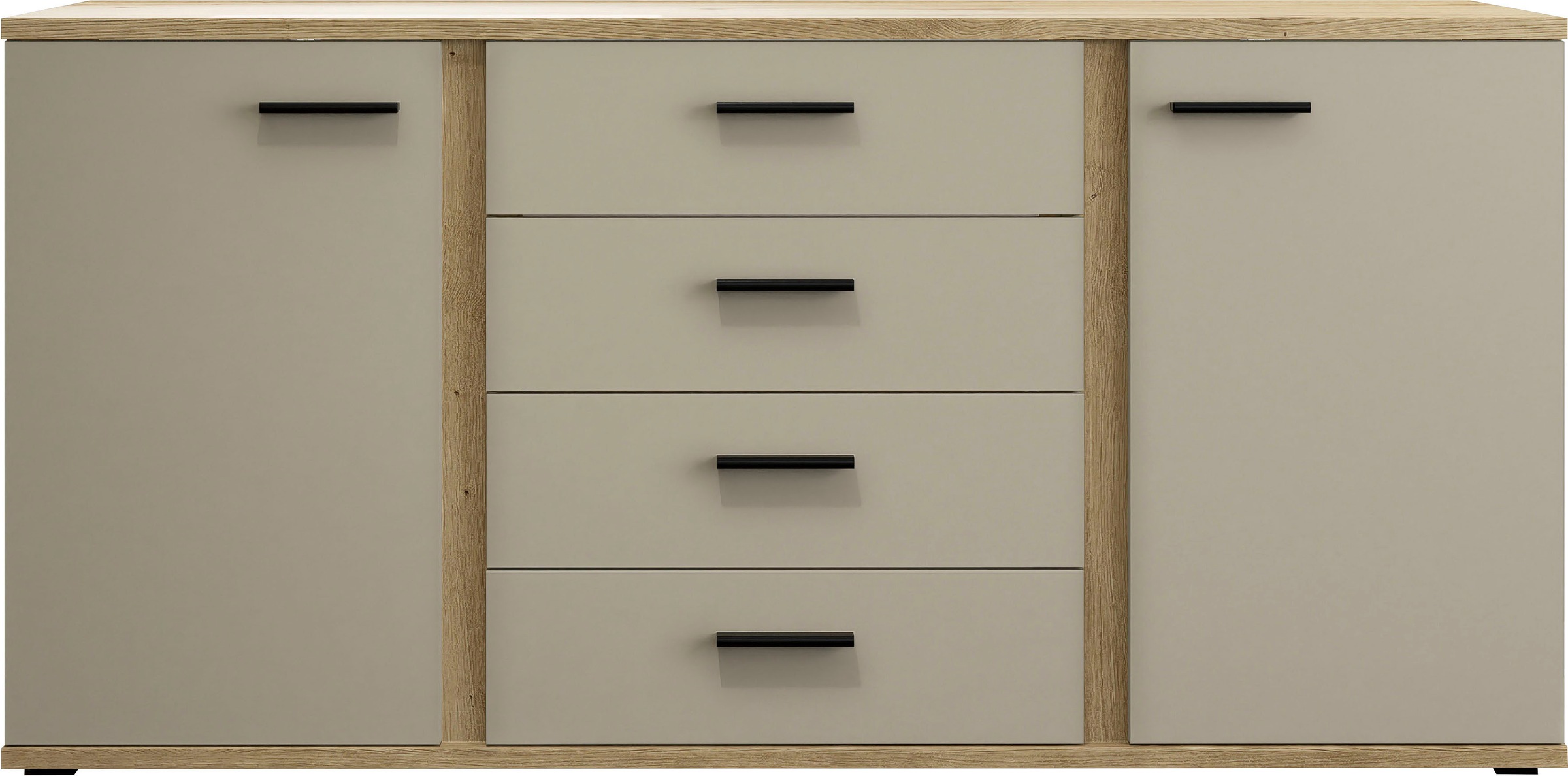 HBZ Sideboard »Kanada, BxHxT 170x84x40 cm«, (1 St.), Breite 170cm, Unterflurauszug, Melaminbeschichtung