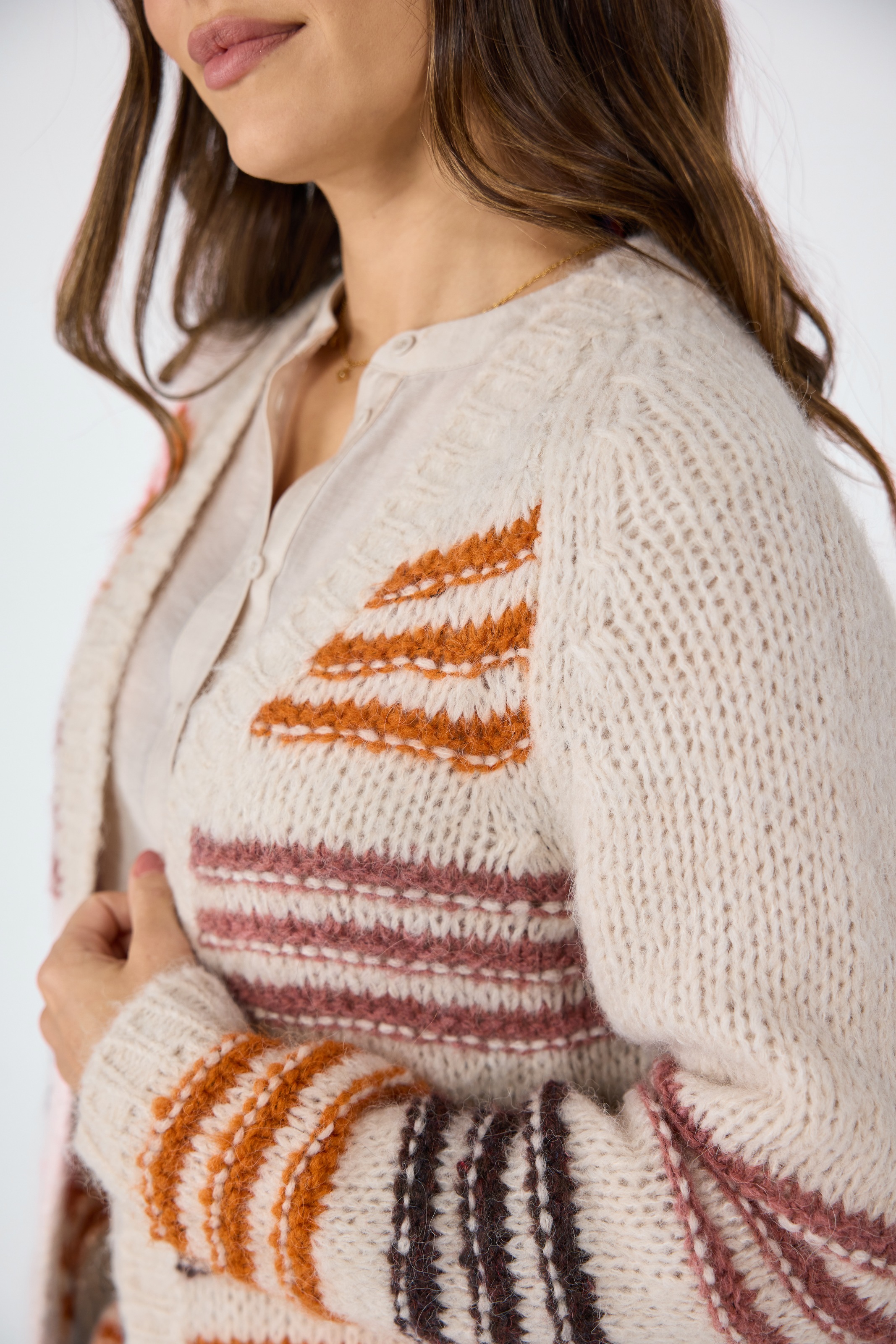 Thumbnail - Lieblingsstück Strickjacke "LibertyL" mit Wollanteil und Alpaka