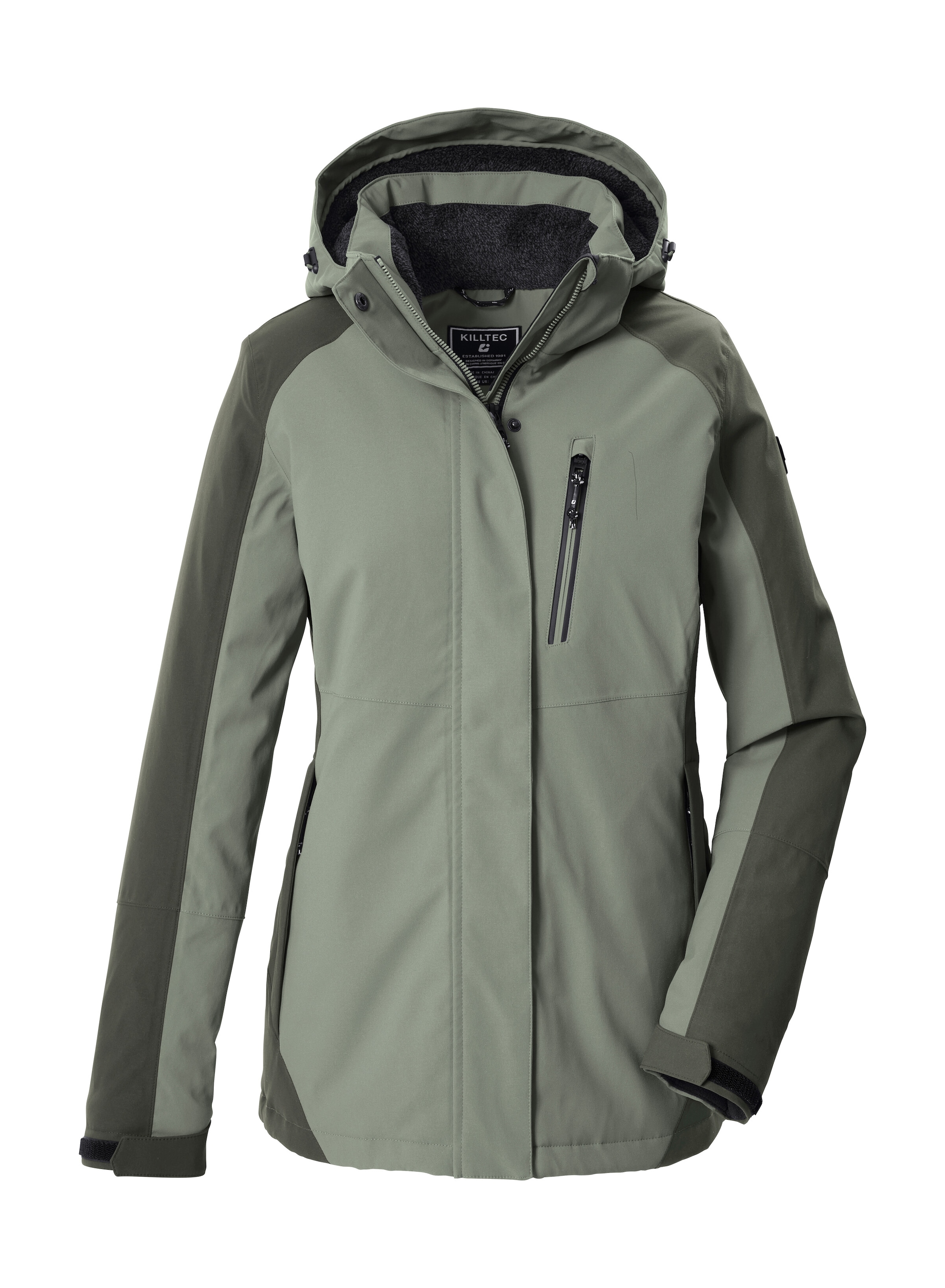 Killtec Funktionsjacke "KOW 59 WMN JCKT" Wind- und wasserdichte Damenjacke, atmungsaktiv, abnehmbare Kapuze
