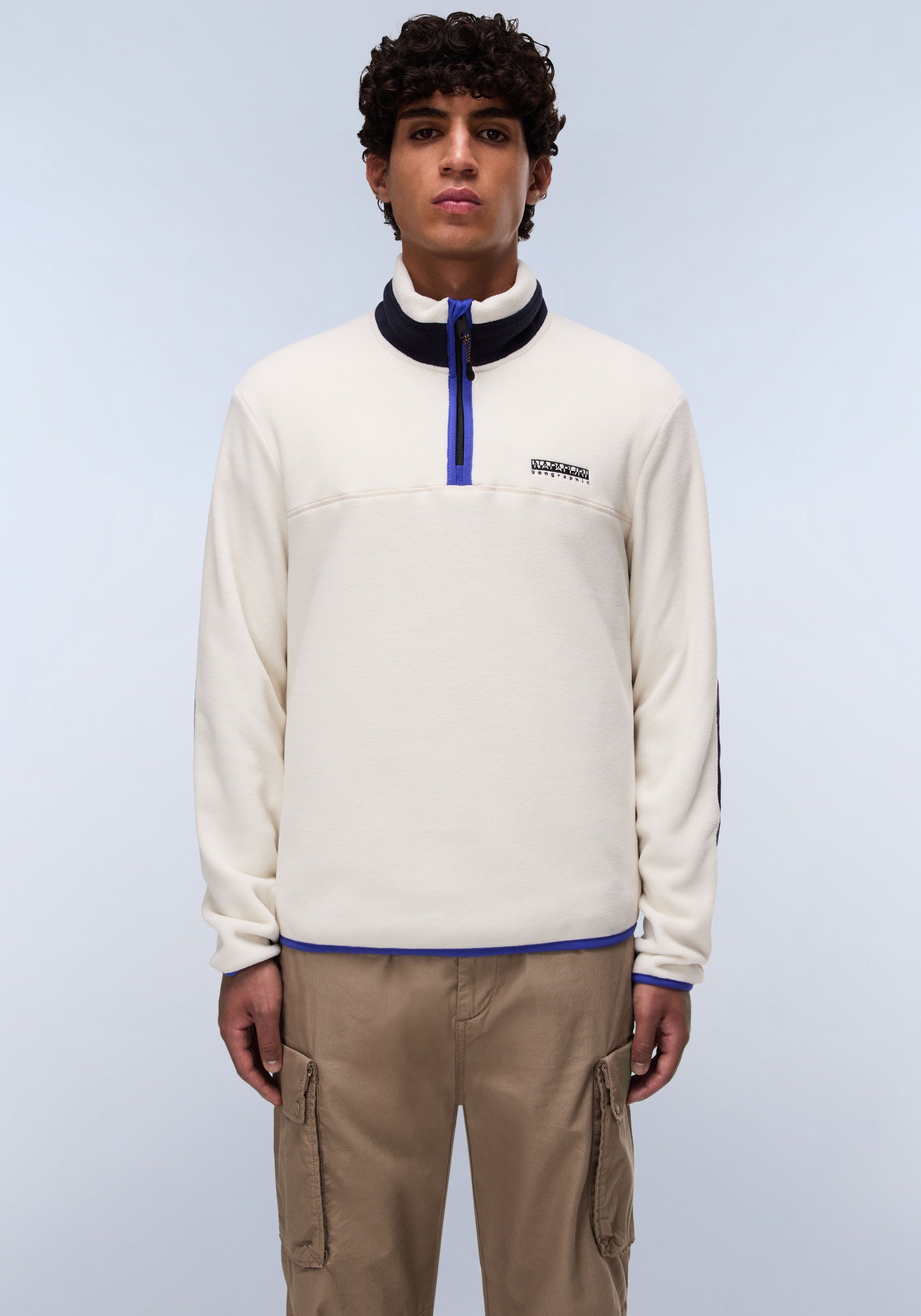 Napapijri Fleecepullover "DERGANA", mit Stehkragen und Reißverschluss günstig online kaufen