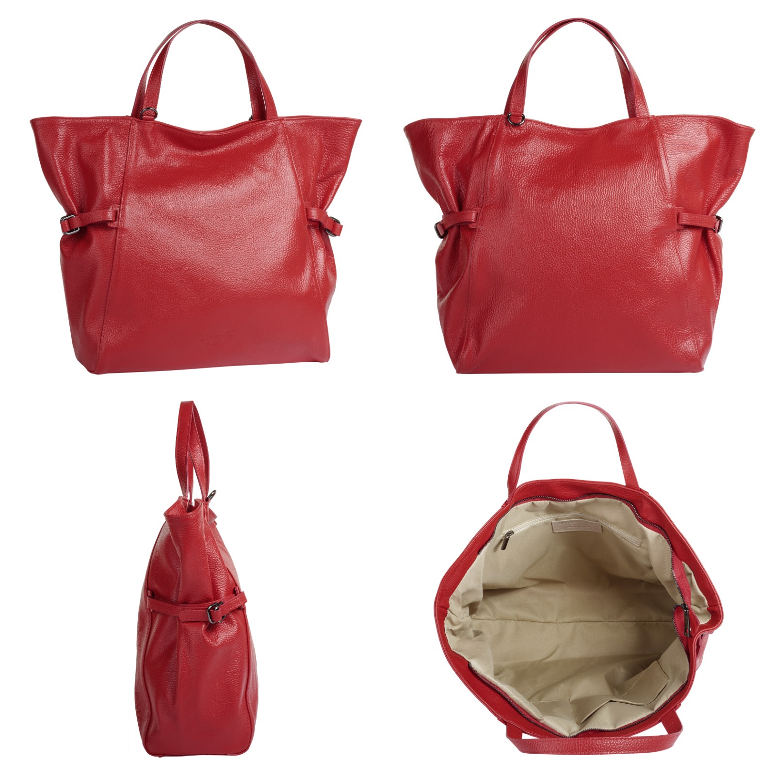 Samantha Look Shopper, echt Leder, Made in Italy