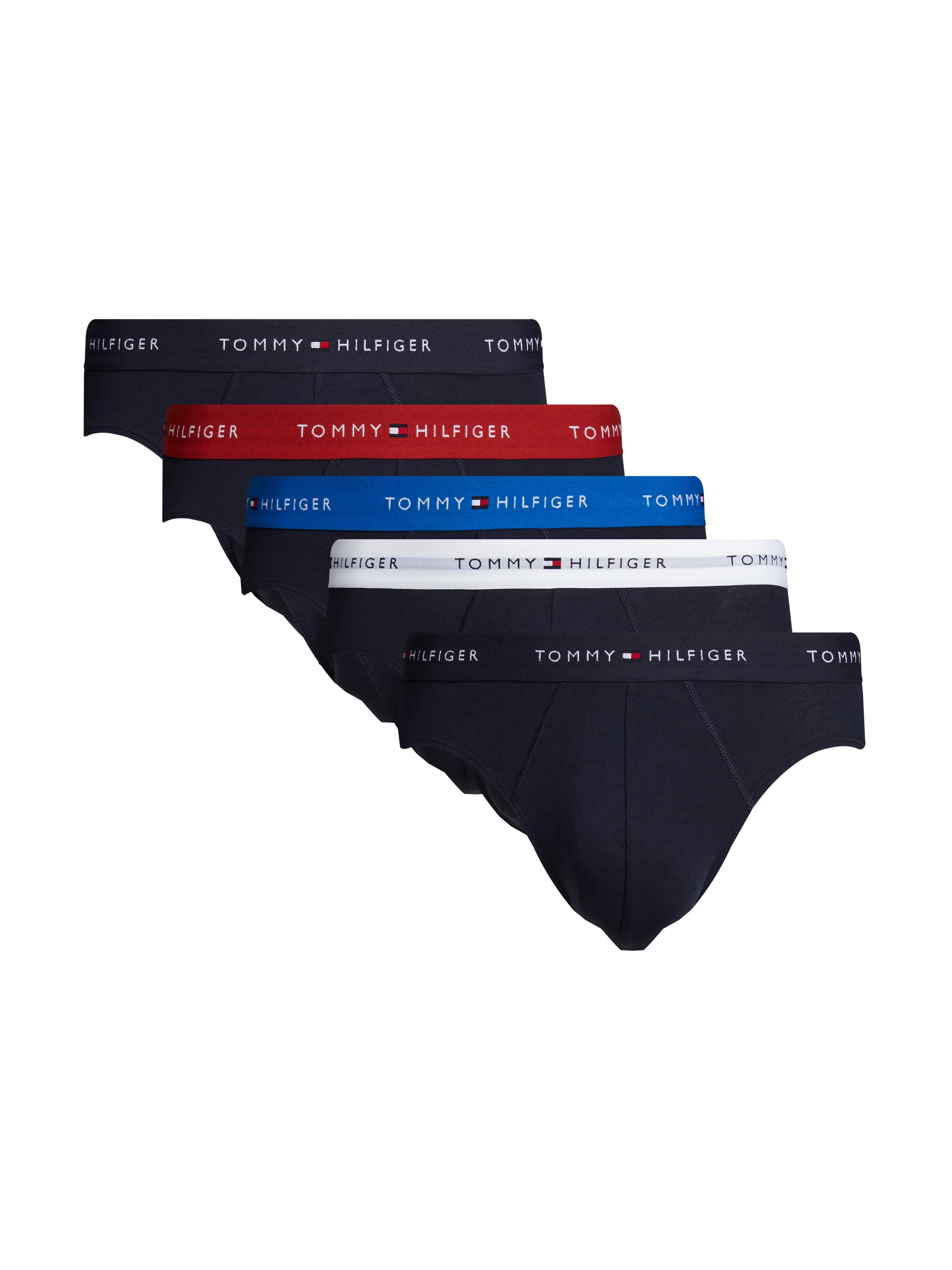 Tommy Hilfiger Underwear Slip »5P BRIEF«, (Packung, 5 St., 5er-Pack), mit Tommy Hilfiger Logo-Elastikbund