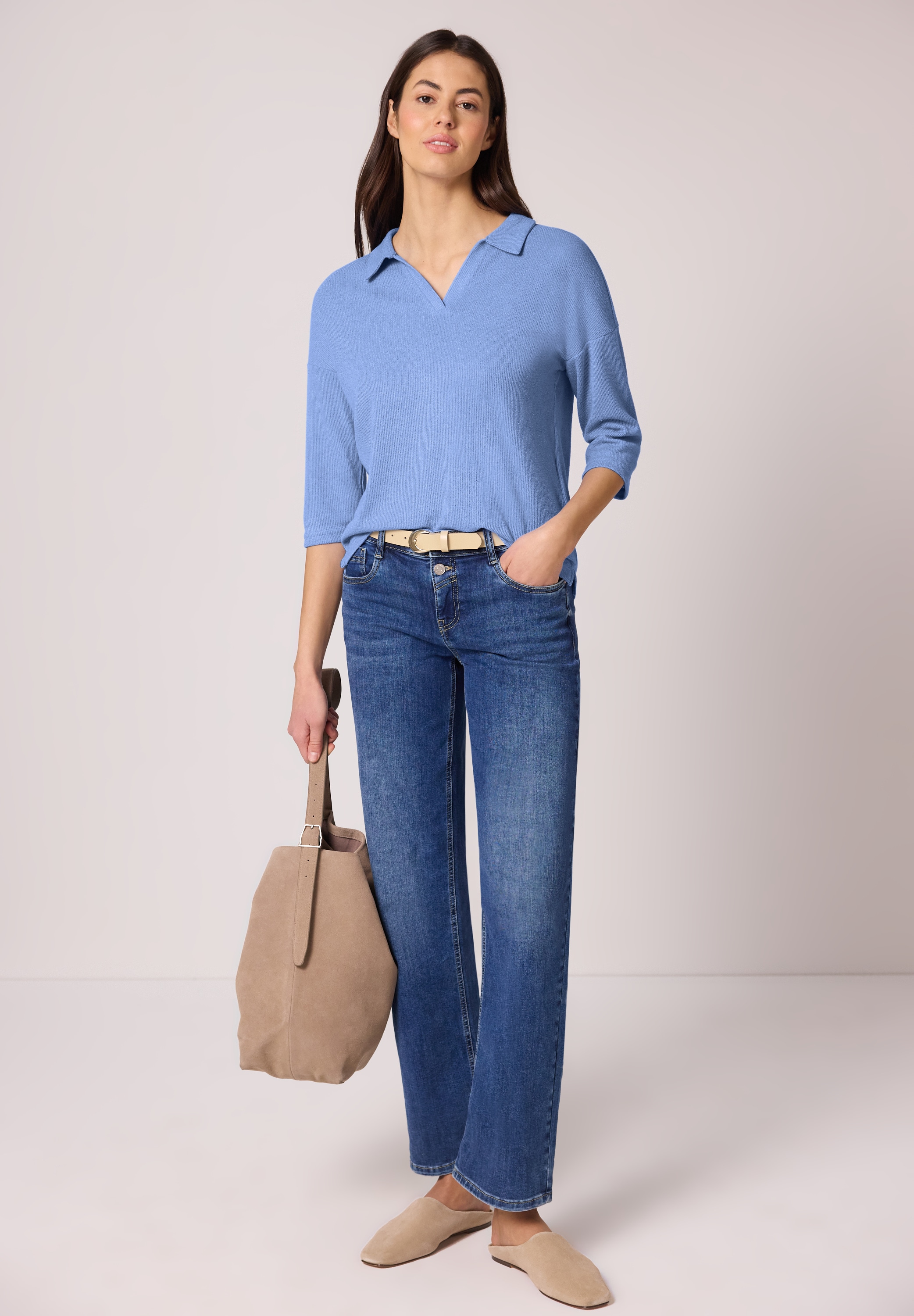 STREET ONE 3/4-Arm-Shirt mit 3/4 Ärmeln