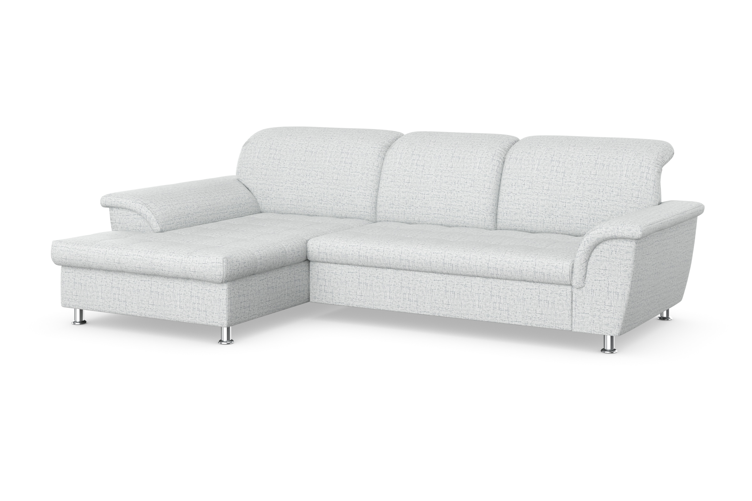 DOMO collection Ecksofa Franzi, wahlweise mit Bettfunktion, Bettkasten und Kopfteilverstellung