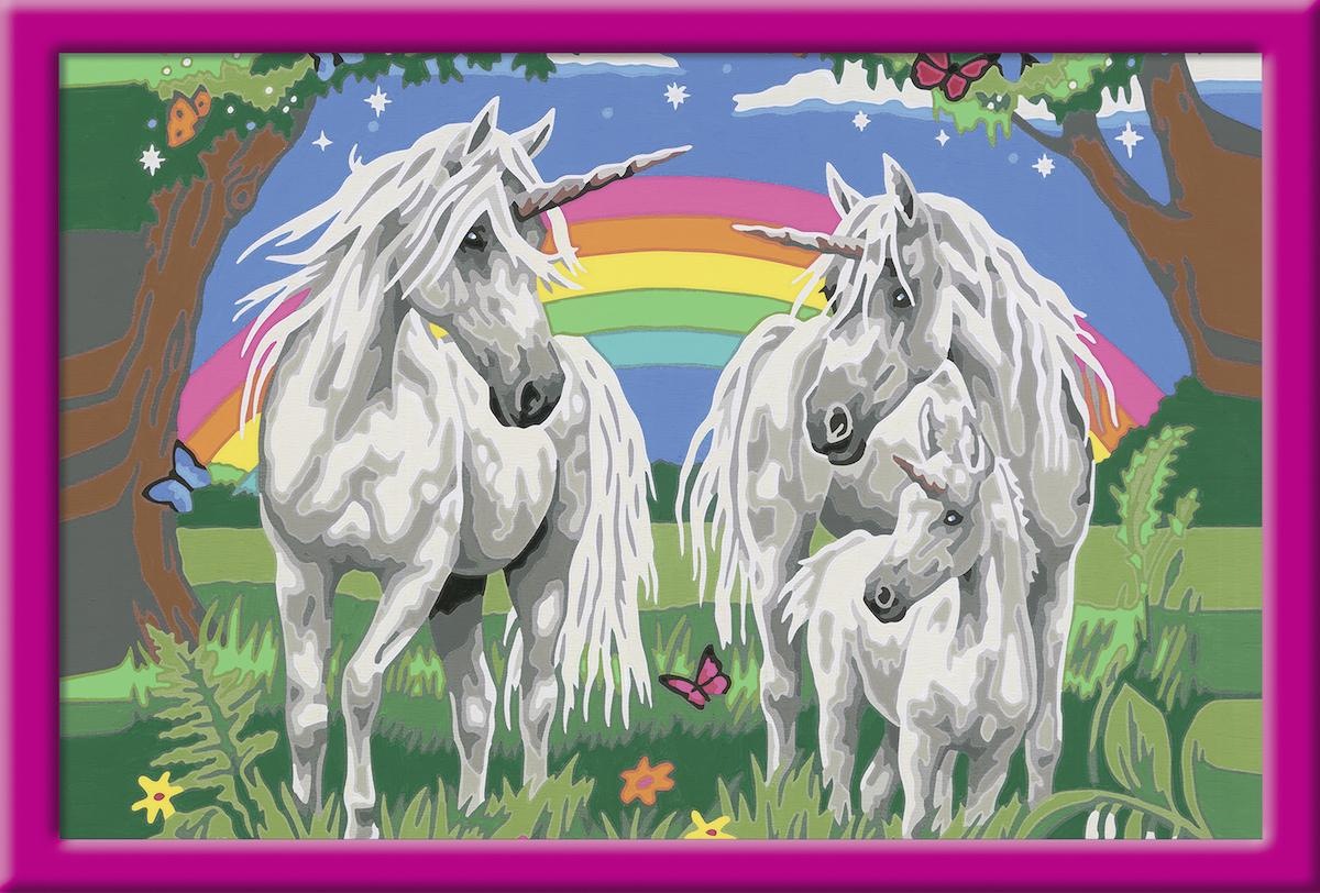 Ravensburger Malen nach Zahlen »Fabelhafte Einhornwelt«, Made in Europe