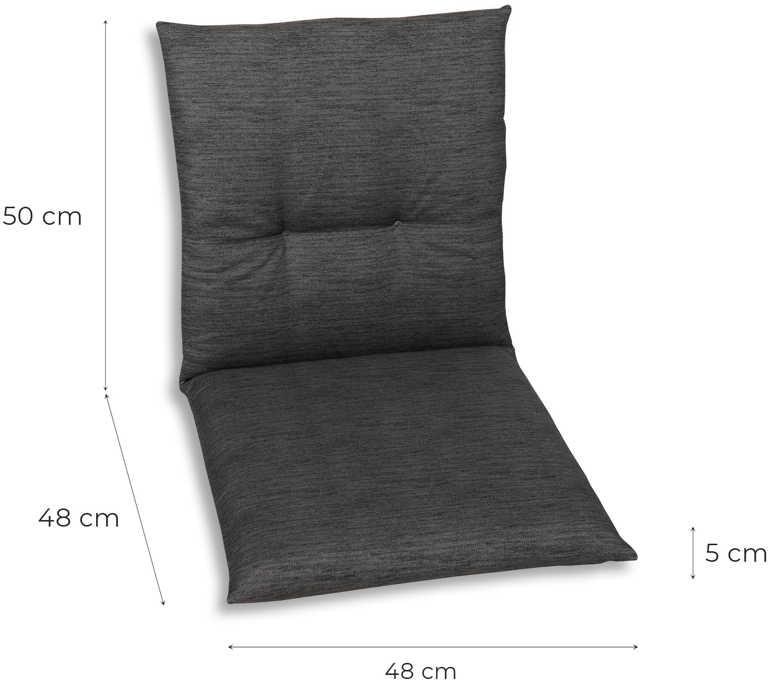GO-DE Sitzauflage, Maße ca.: 48 cm x 98 cm x 5 cm