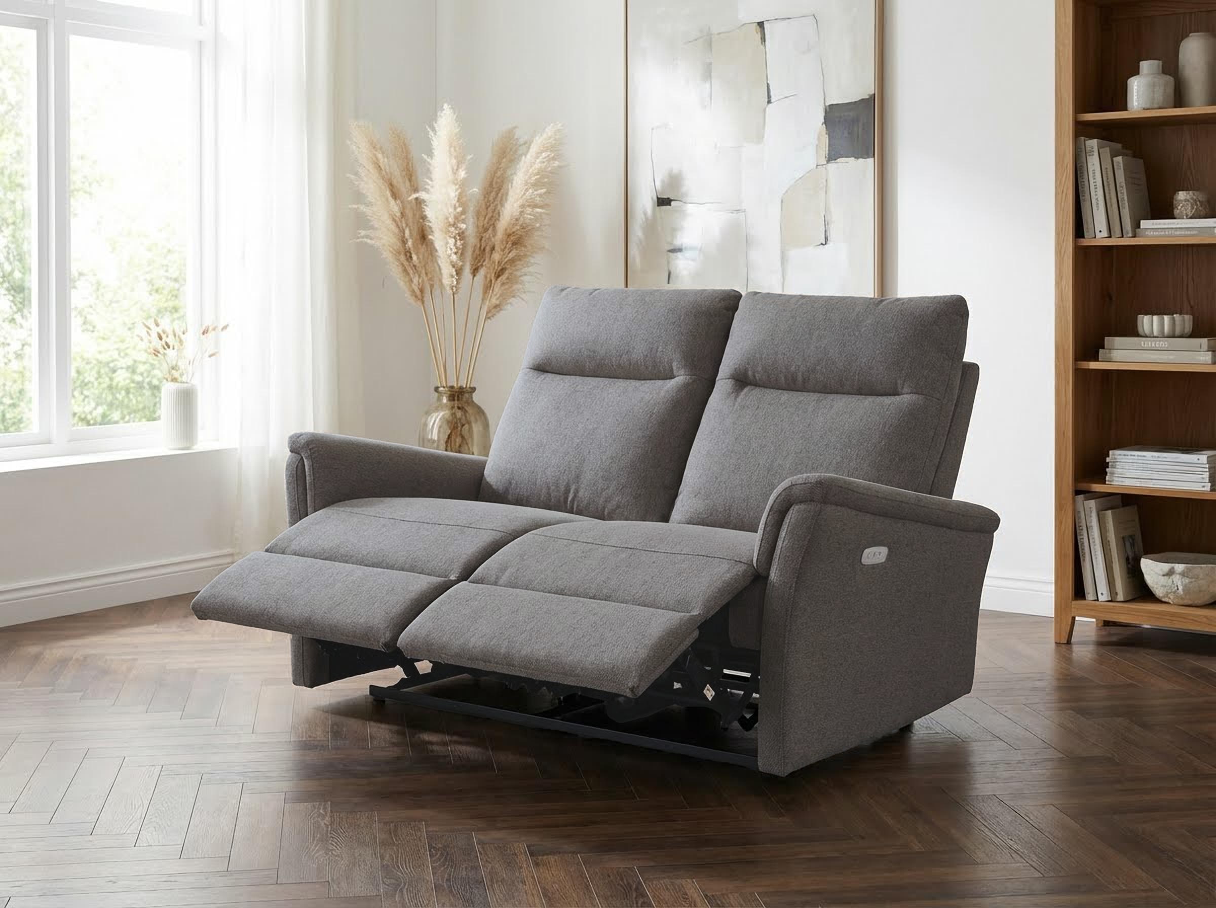 Home affaire 2-Sitzer "FINNARA,2-Sitzer,elelektrische Relaxfunktion in 2 Sitzen, USB A/C" Liegefunktion 105-135, Federkern