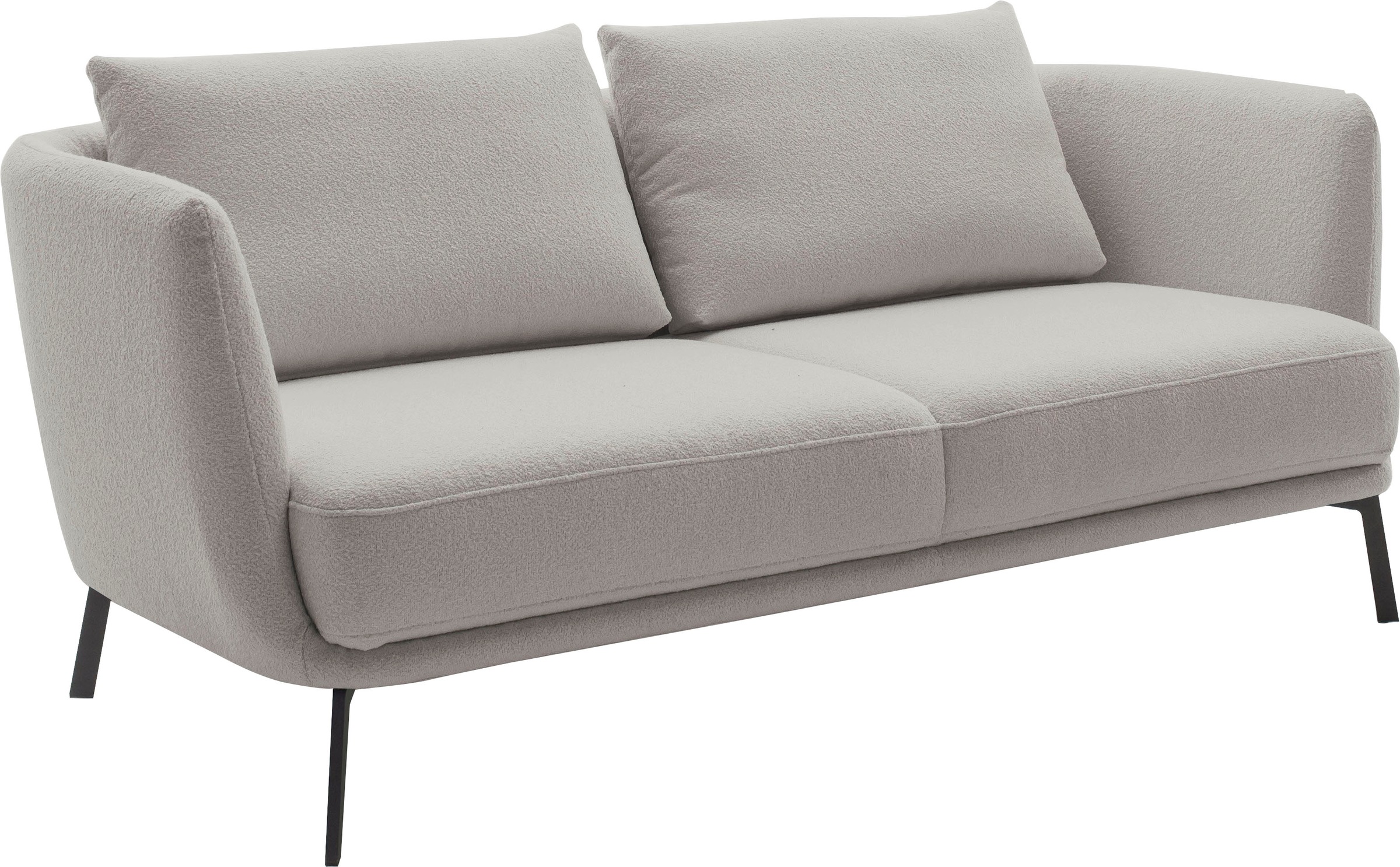 SCHÖNER WOHNEN-Kollektion 2,5-Sitzer »Pearl, hochwertig und komfortabel, - 5 Jahre Hersteller-Garantie«, auch in Bouclé, Maße (B/H/T): 190/71/91 cm, Füße Metall