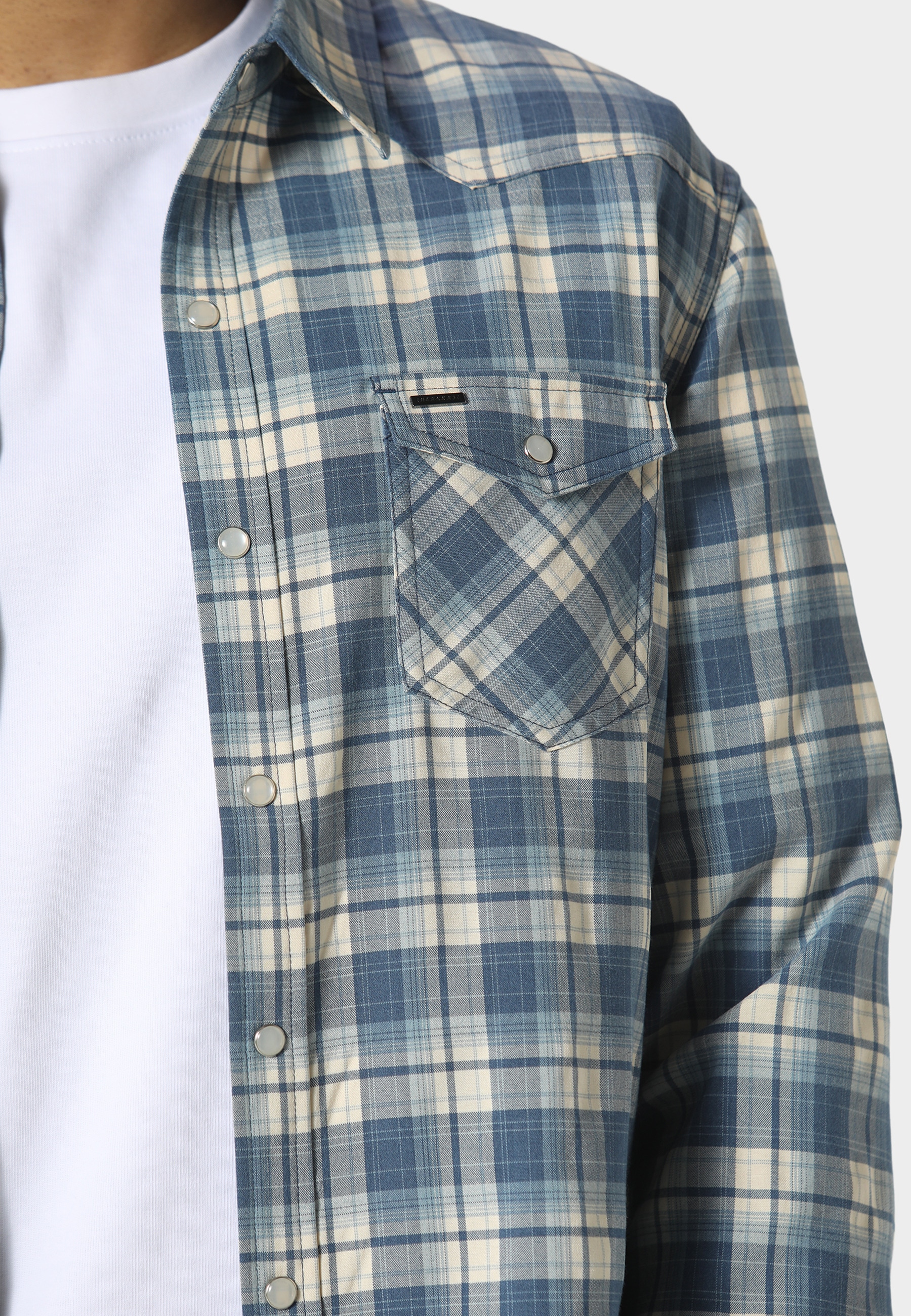 883Police Outdoorjacke »883 Police ELLAKE OVERSHIRT« 1 Stk. tlg. ohne Kapuze