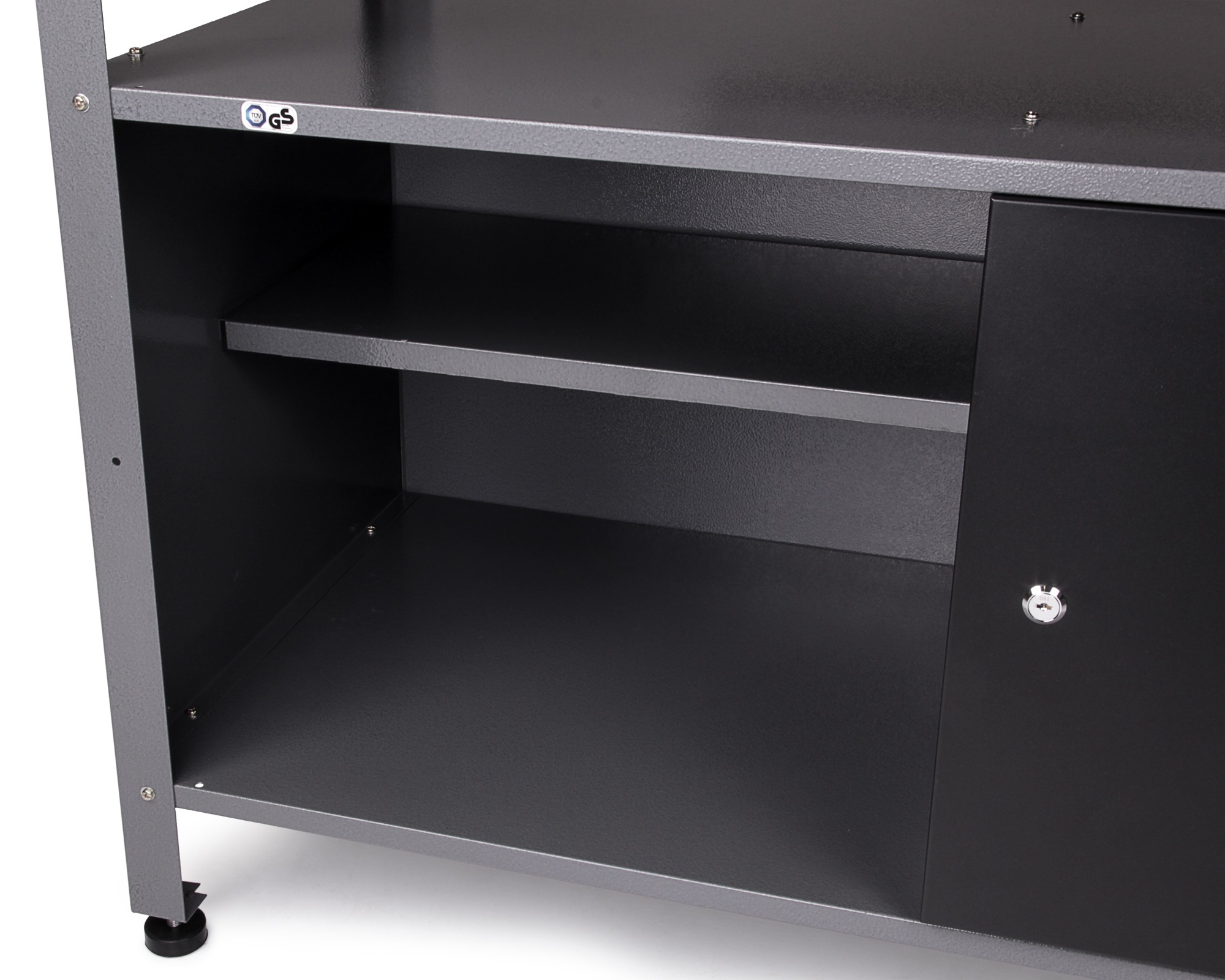 ONDIS24 Werkstatt-Set »»240cm mit LED & Lautsprecher««, (5 tlg.), Werkstatteinrichtung 240 cm - Arbeitshöhe 85 cm