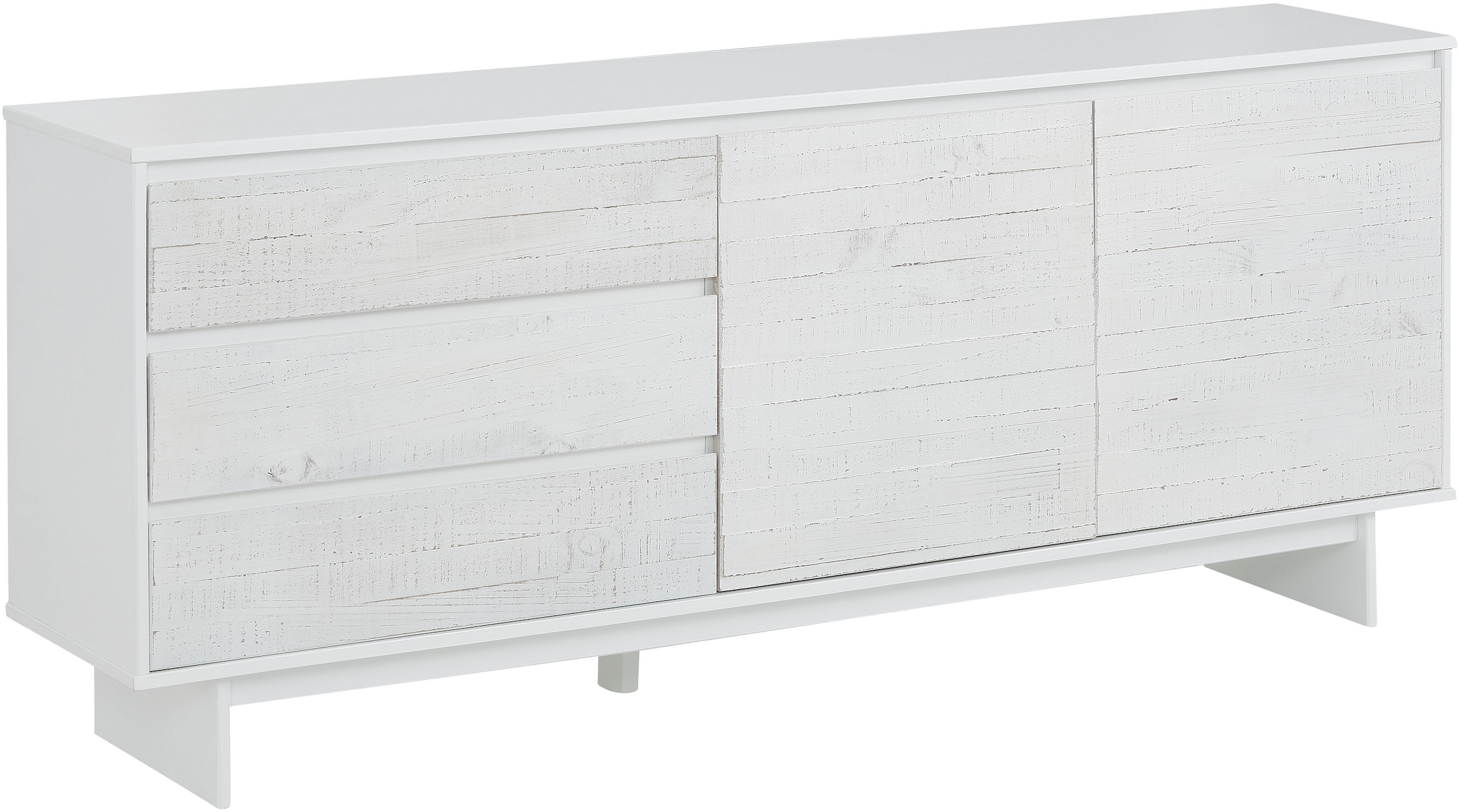 Home affaire Sideboard "Morgan", Kommode aus massivem Kiefernholz, mit Griffmulden, Breite 165 cm