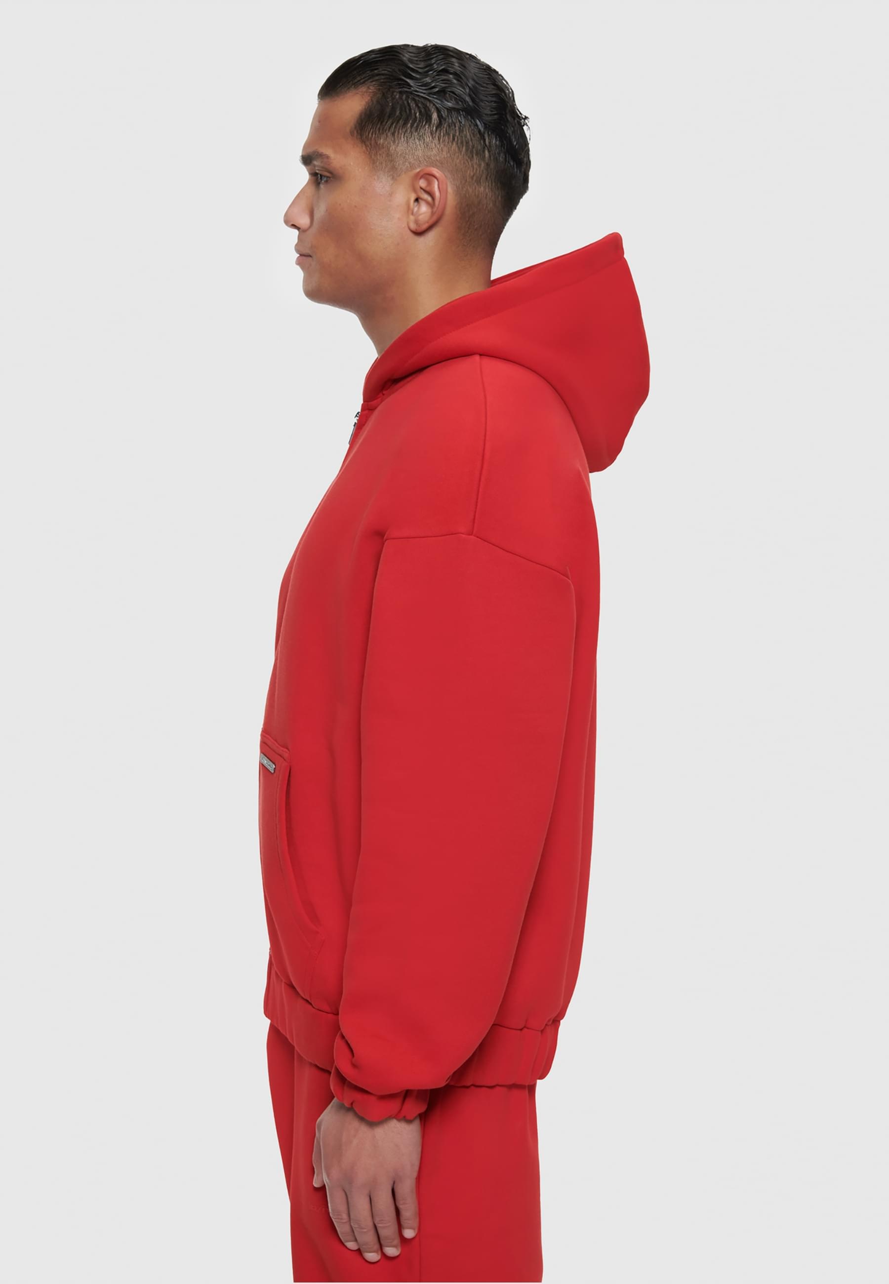 Dropsize Sweatjacke »Dropsize Herren Bazix Republiq Super Heavy Blank Zip-Hoodie«