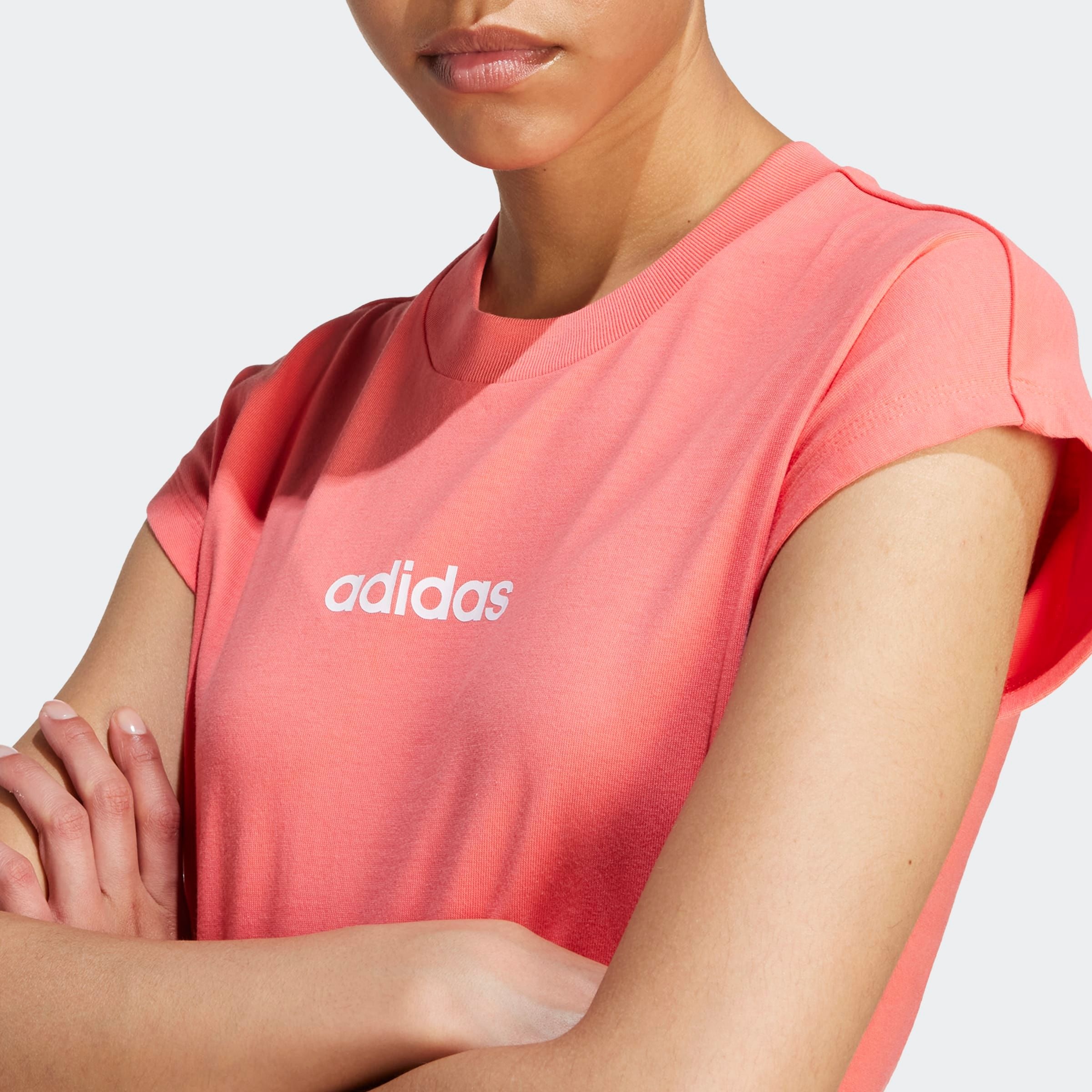 Thumbnail - adidas Sportswear T-Shirt "ESSENTIALS LINEAR COTTON" sportlicher Stil, Kurzarm, ohne Verschluss, aus Baumwolle