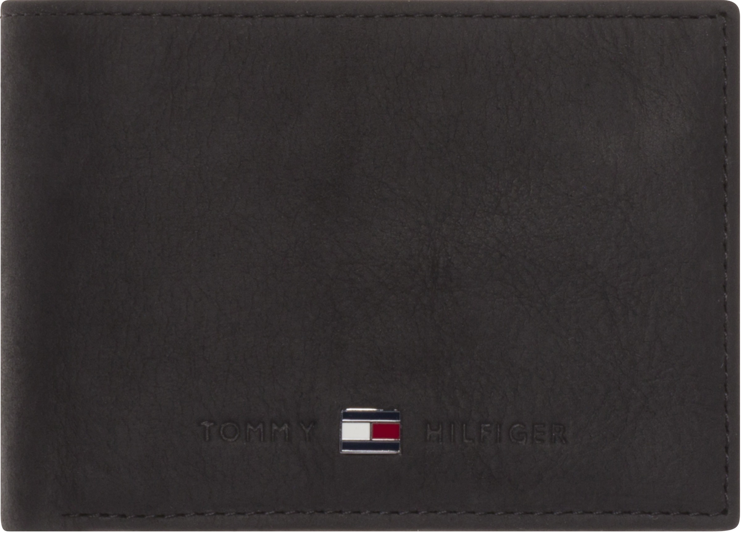 Tommy Hilfiger Geldbörse »JOHNSON MINI COIN BAUR | hochwertigem POCKET«, FLAP Leder aus online bestellen CC