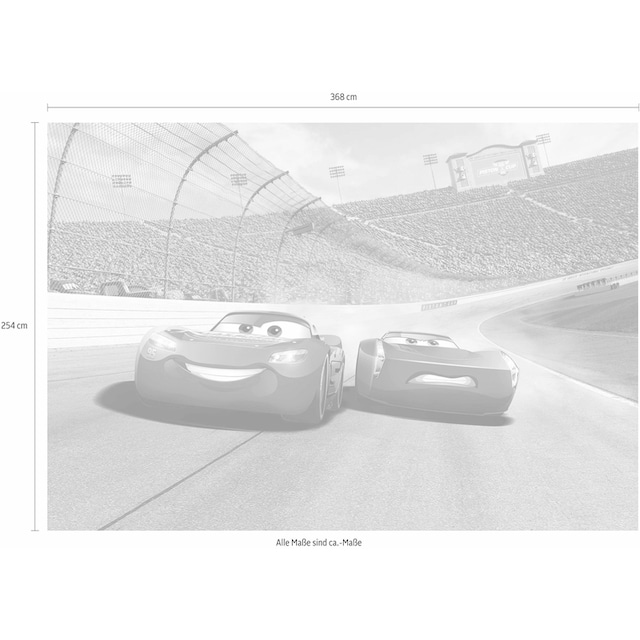 Komar Fototapete »Cars3 Curve«, 368x254 cm (Breite x Höhe), inklusive  Kleister online bestellen | BAUR