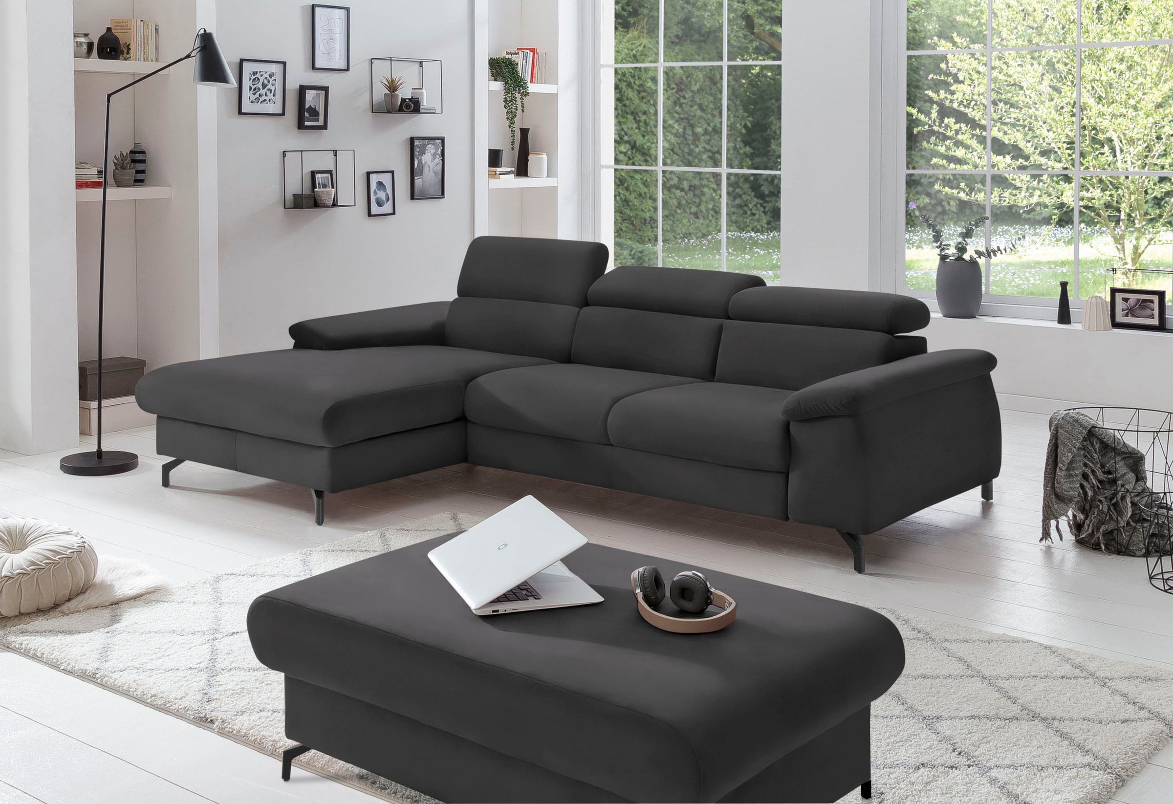 Cotta Kitty L-Shape Sofa Black 7
