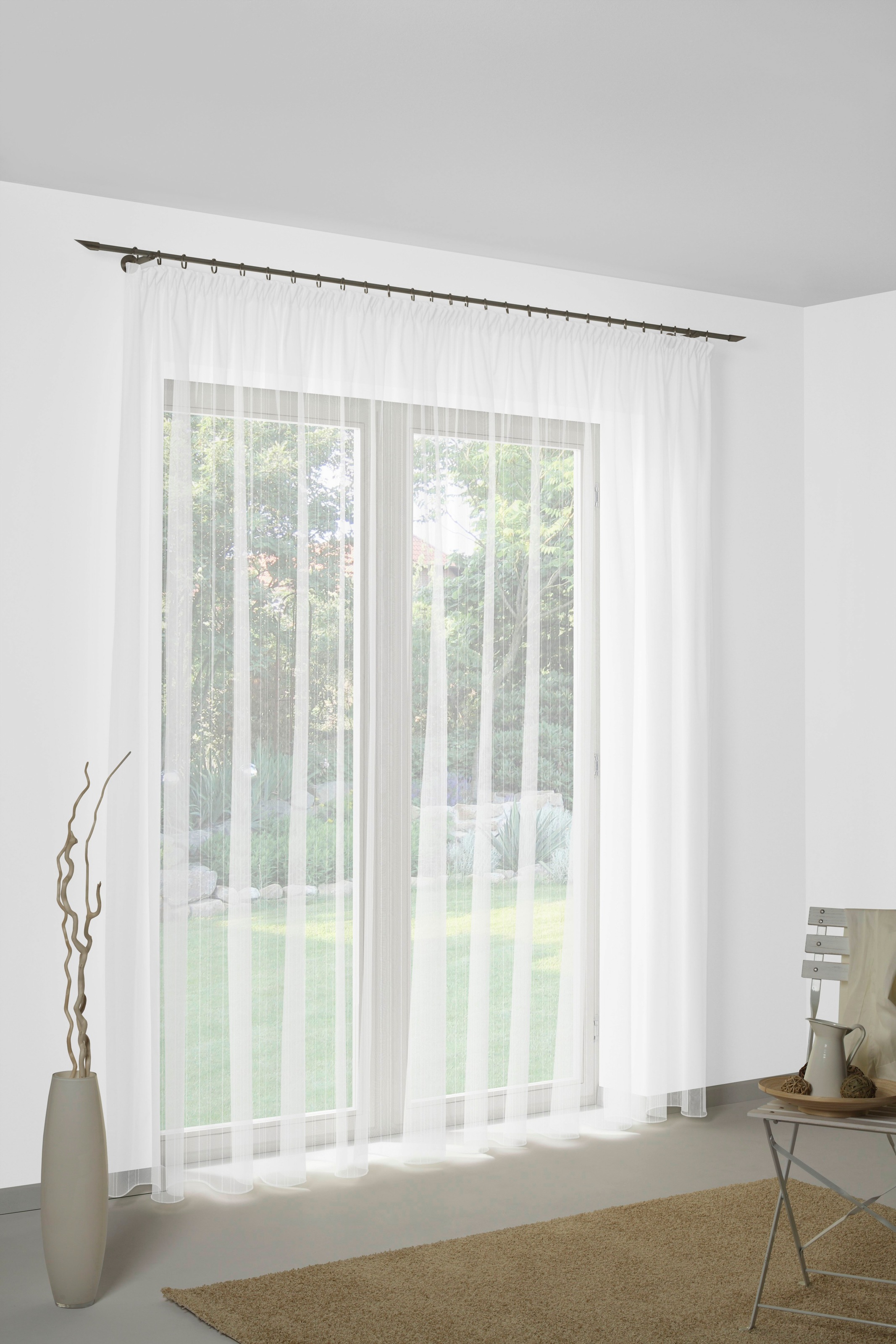 Wirth Gardine "Sophia" Faltenband 1 Stk. tlg. günstig online kaufen