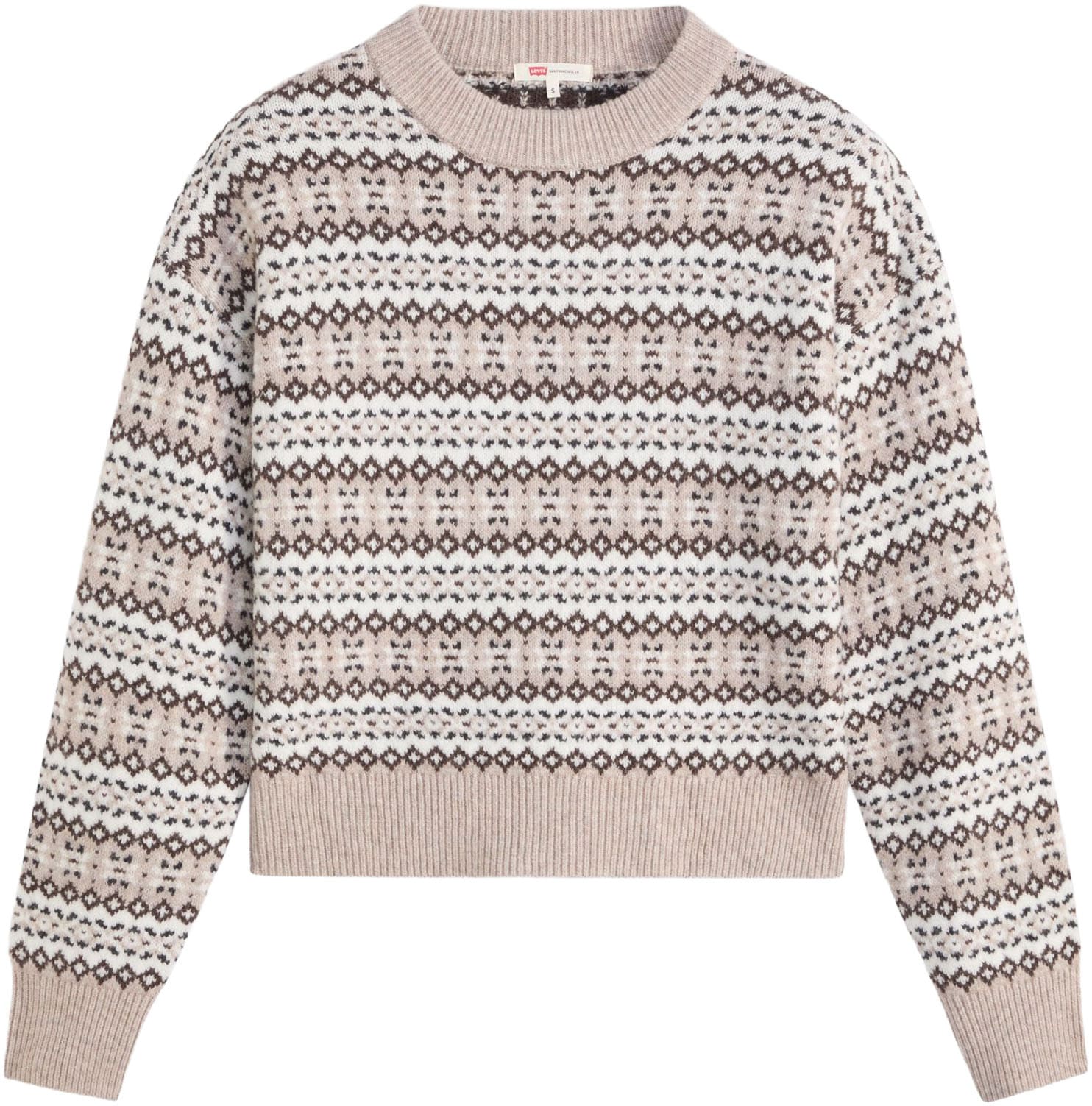 Levi's® Rundhalspullover »INES SWEATER NEUT«, Materialmix mit wärmendem Wollanteil