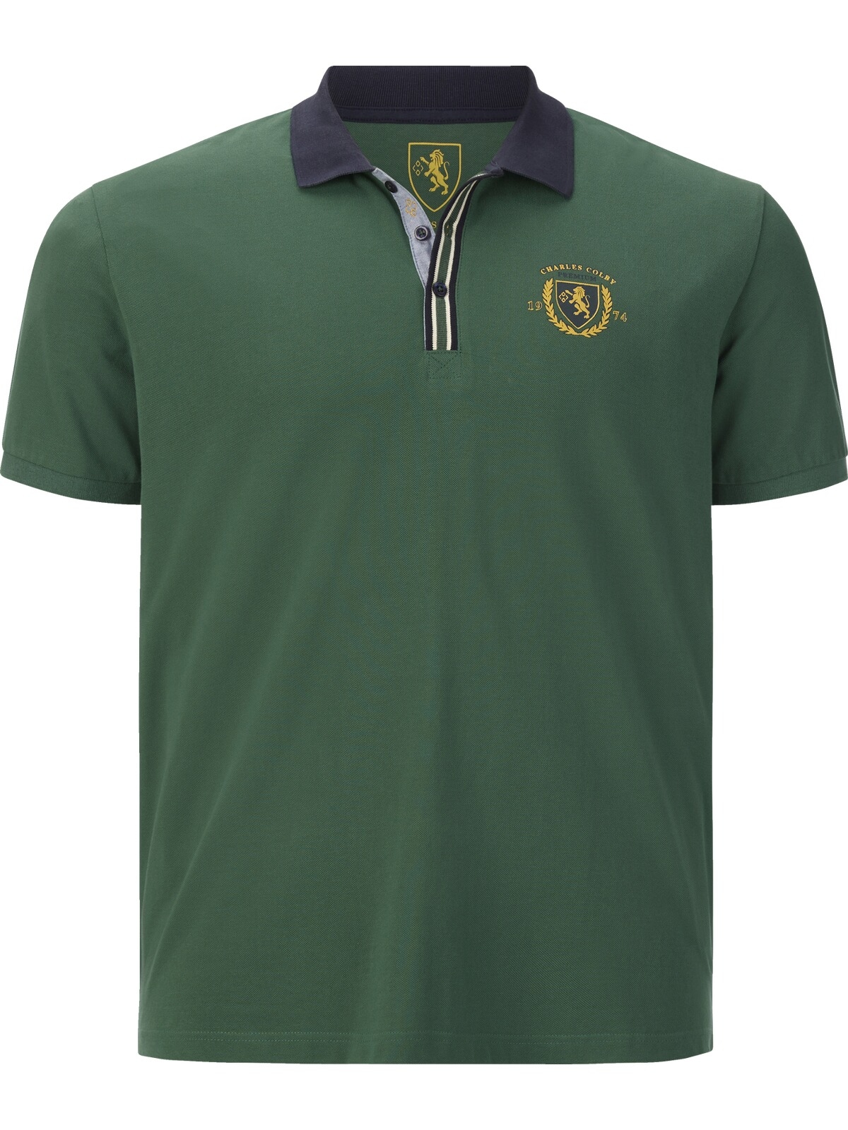 Charles Colby Poloshirt »Poloshirt EARL GILES«, (1 tlg.), mit Wappen-Print