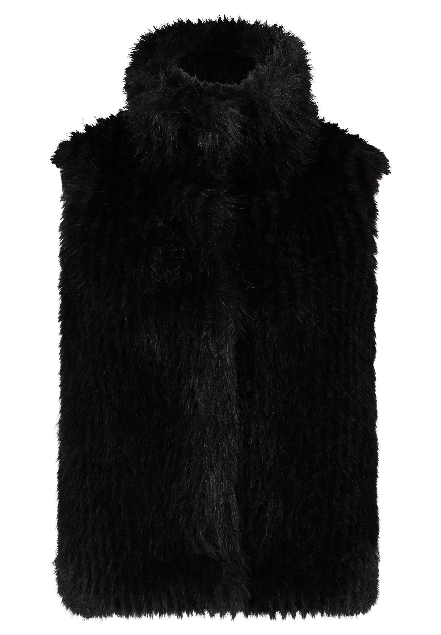 Amber & June Plüschweste "Damen mit Kragen" günstig online kaufen