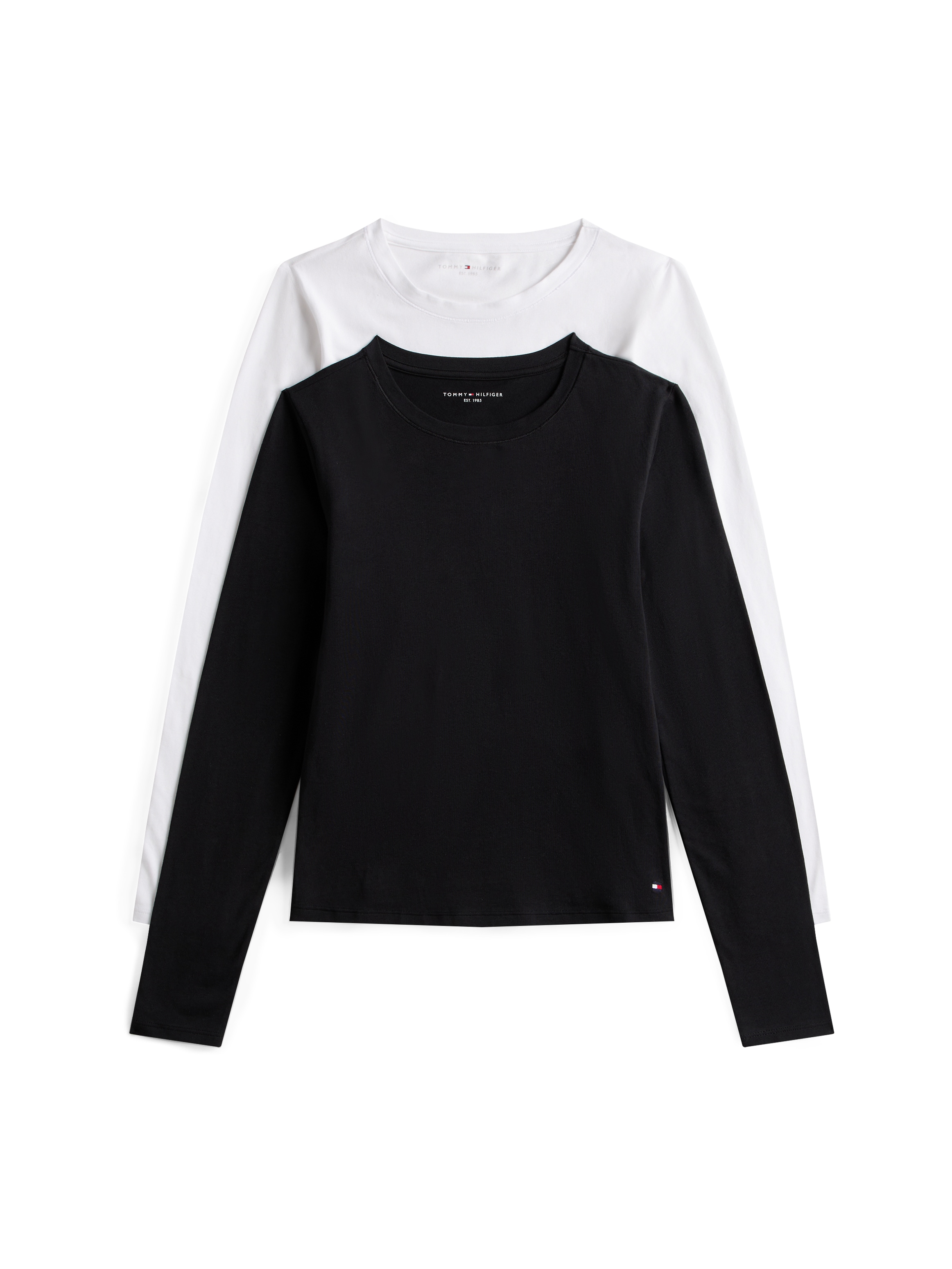 Tommy Hilfiger Underwear Langarmshirt Packung, 2 Stk. Rundhalsausschnitt, r günstig online kaufen