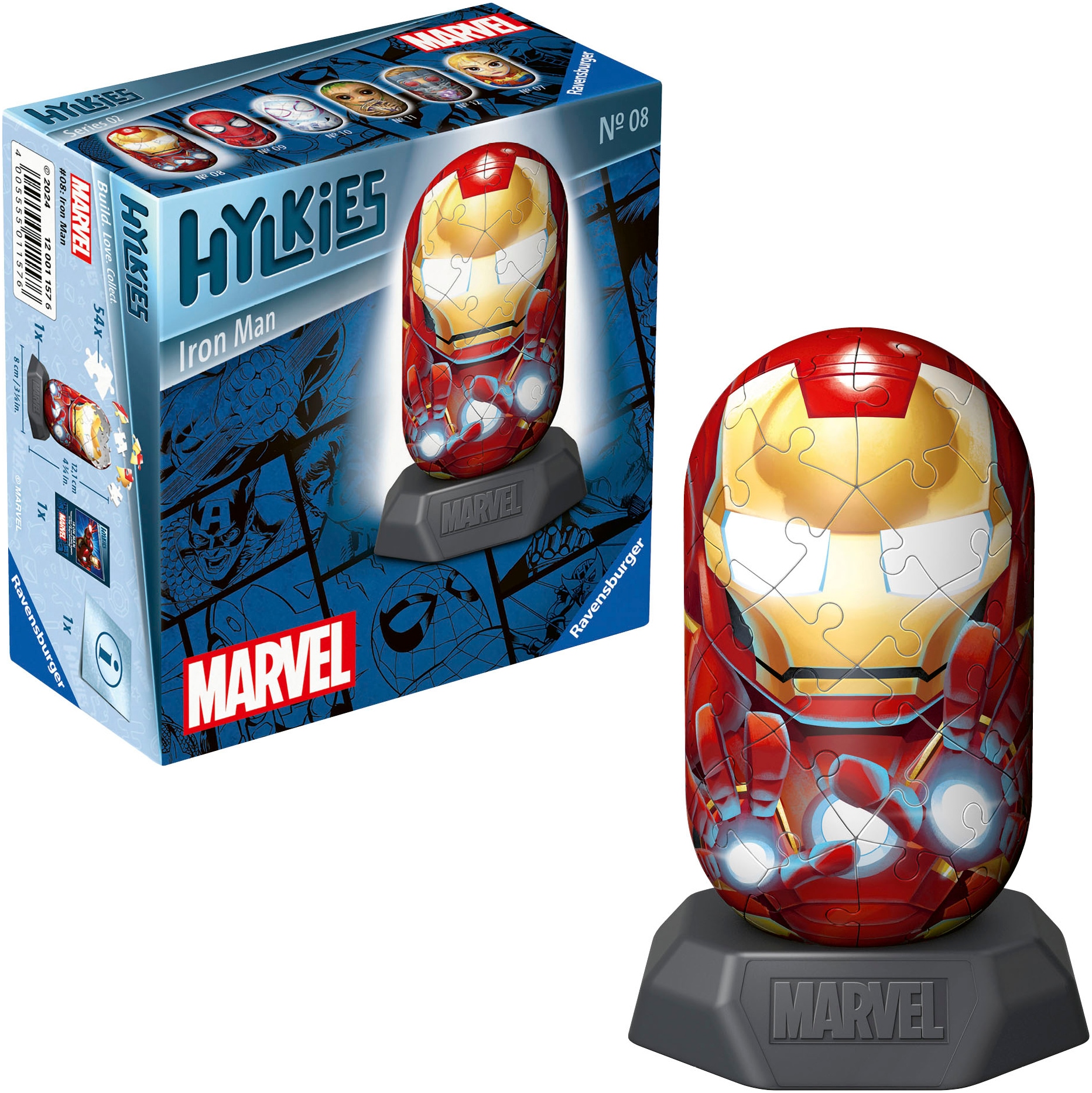 3D-Puzzle »Marvel Heroes, Hylkies Sammelfigur #08 Iron Man«, Made in Europe; FSC® -...