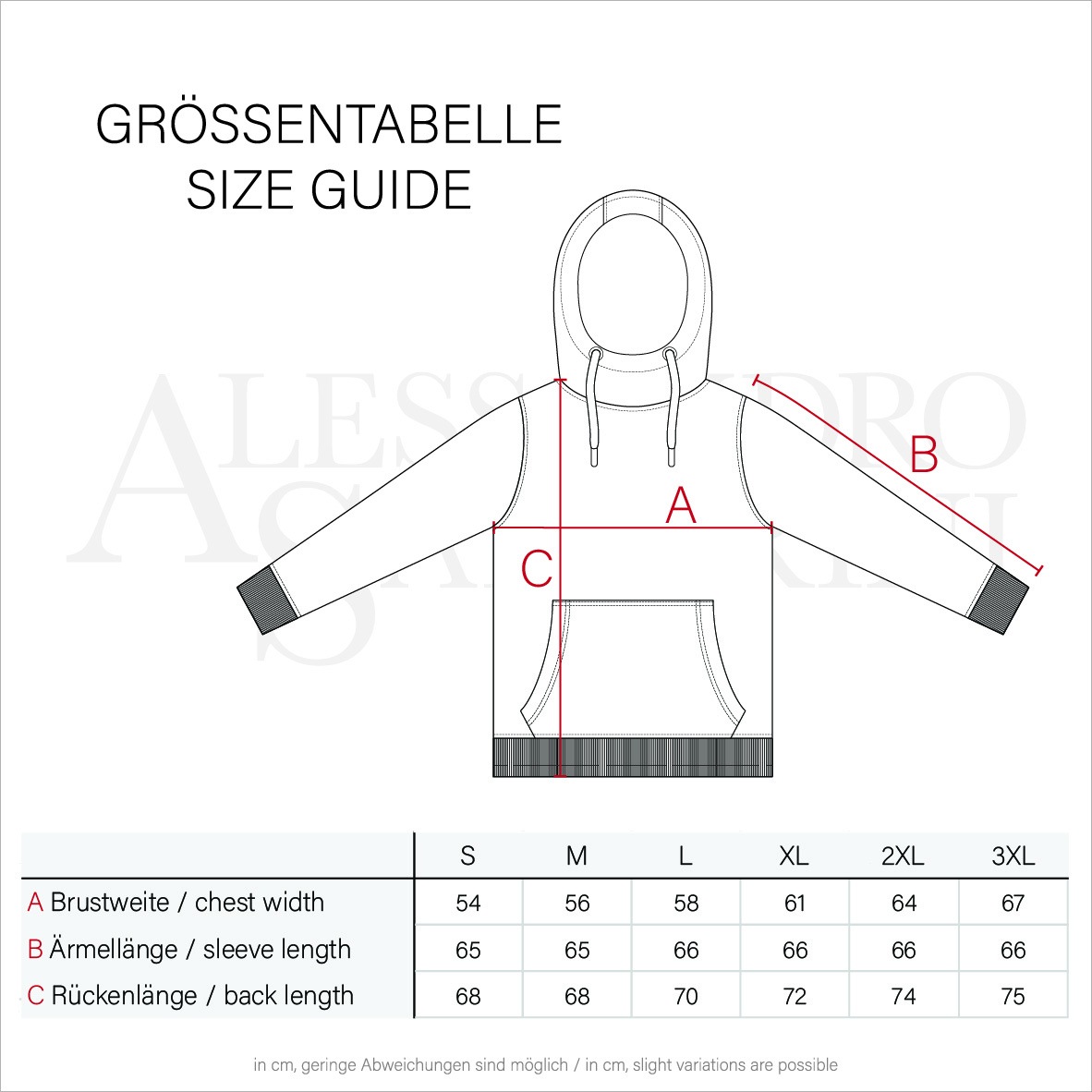 Alessandro Salvarini Kapuzenpullover »ASRemii«, Hoodie mit Kapuze