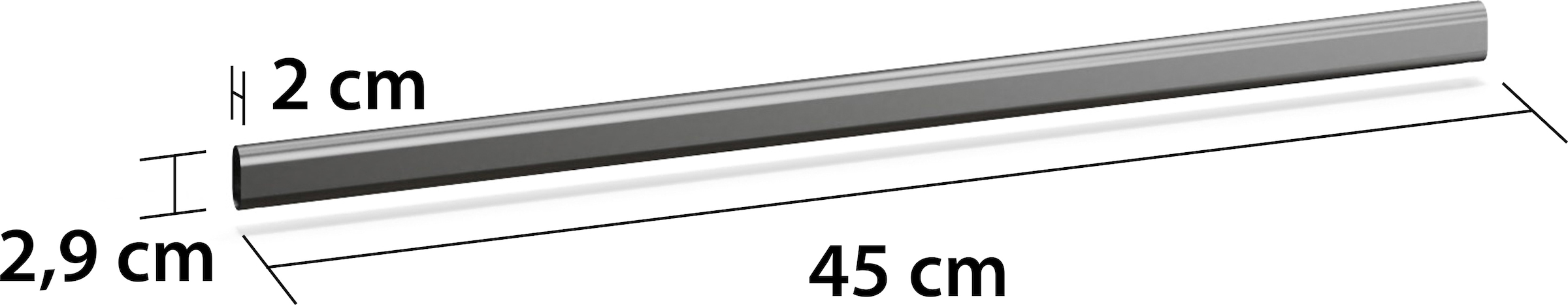 rauch Kleiderstange »Zubehör für Rauch-Schränke Garderobe Kleiderschrank Schrank« Breite 45 cm, für Rauch-Schränke VOYAGER mit Element-Breite 47 cm