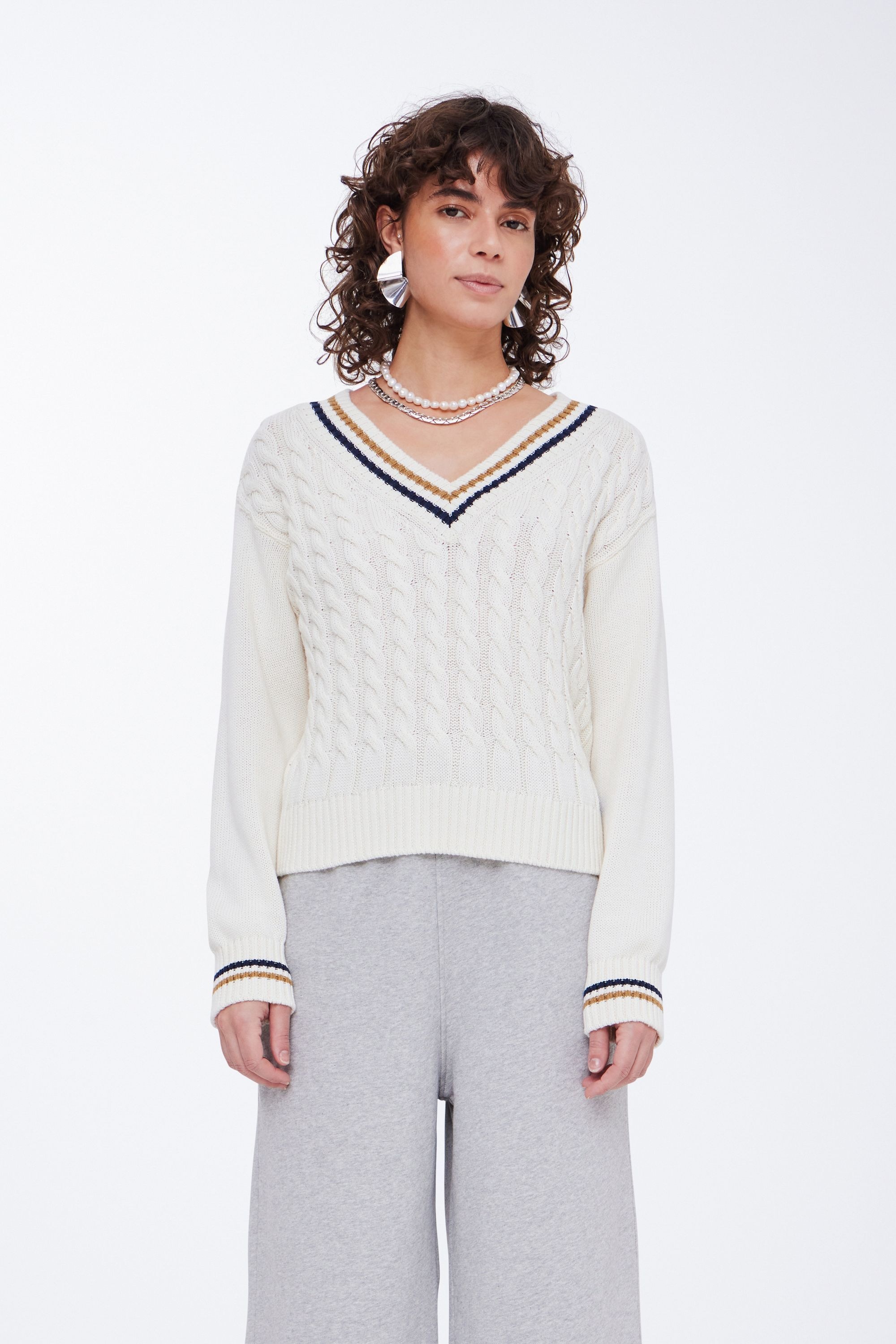 BALL Strickfleece-Pullover »Strickpullover BAFIRANZE V NECK«