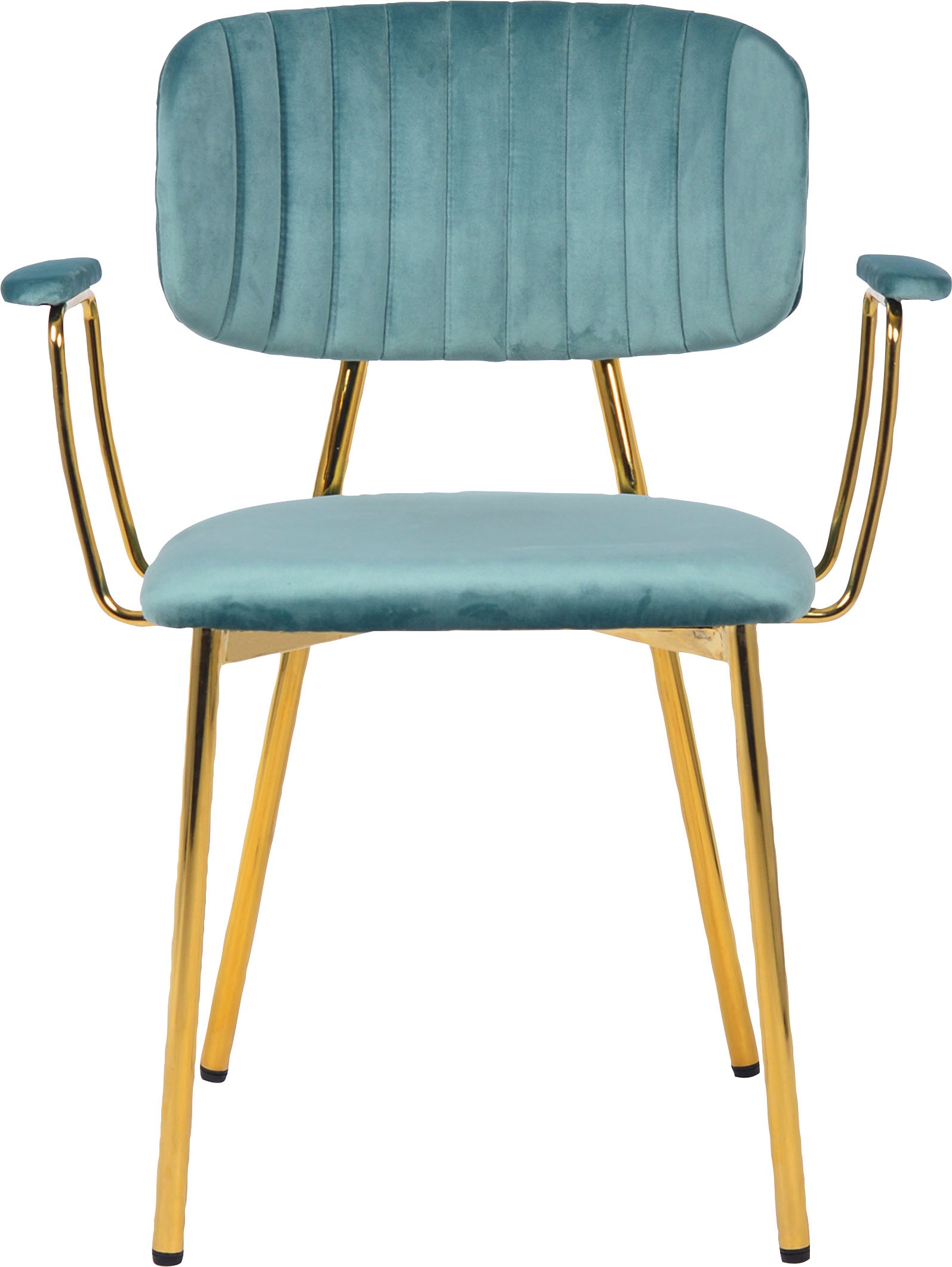 Thumbnail - Kayoom 4-Fußstuhl "Stuhl Kian 225 2er-Set, Gestell aus Edelstahl, Rückenpolster" (Set) 2 Stk.samtweicher Bezug Rückenpol...