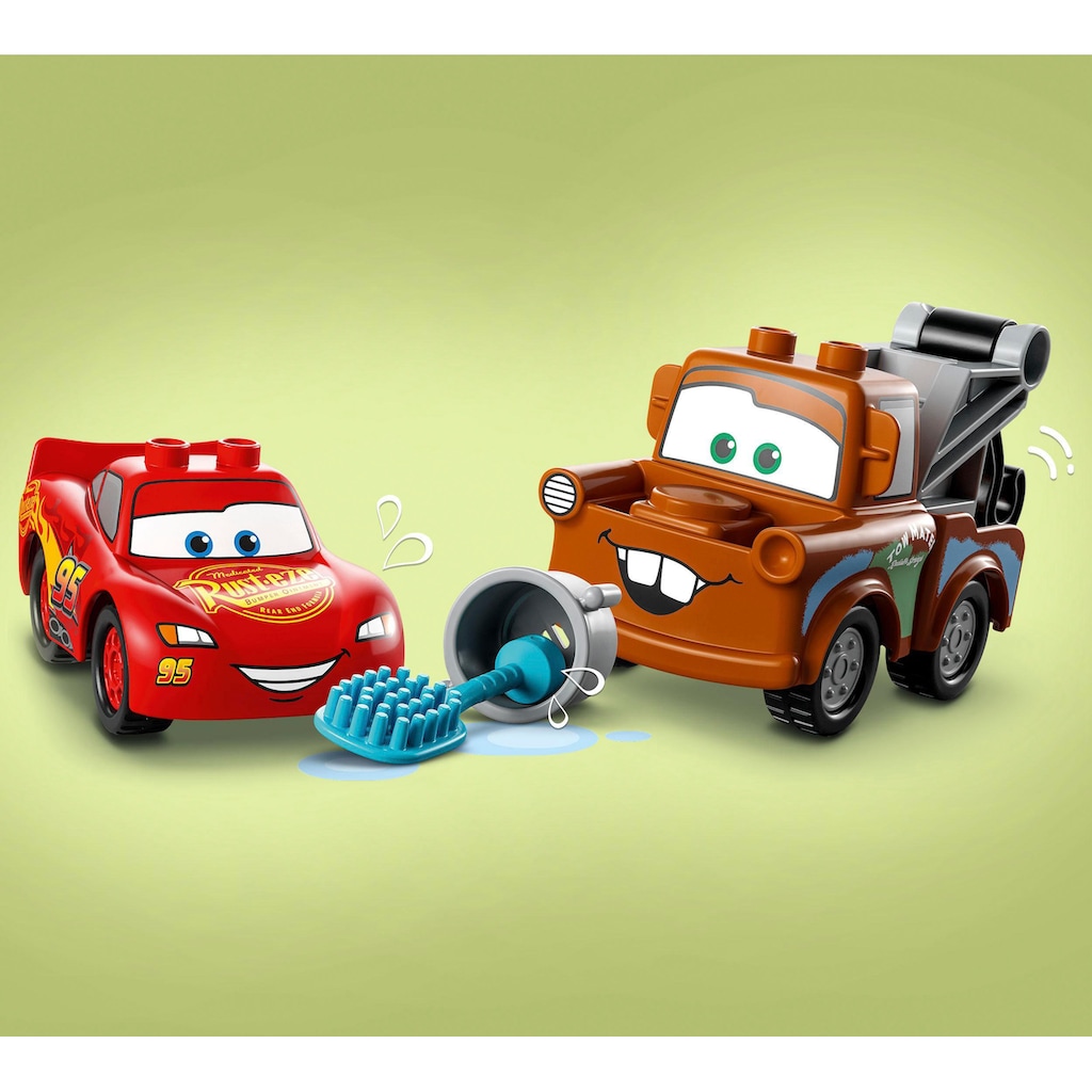 LEGO® Konstruktionsspielsteine »Lightning McQueen und Mater in der Waschanlage (10996), LEGO® DUPLO«, (29 St.)