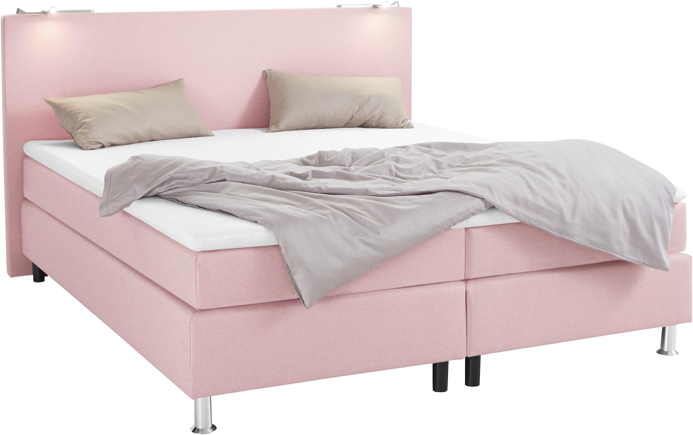 COLLECTION AB Boxspringbett, inkl. LED-Beleuchtung und Topper