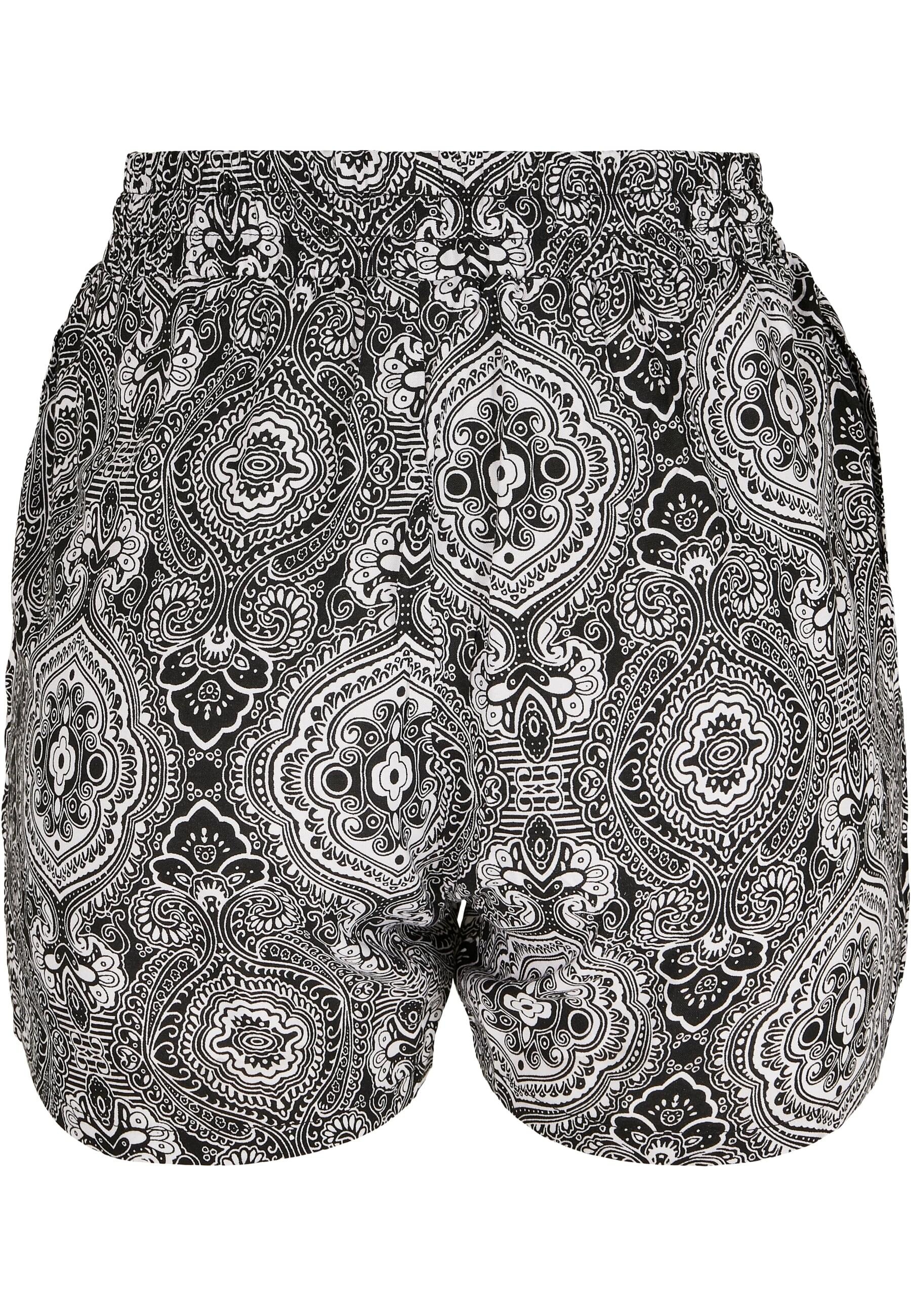 URBAN CLASSICS Stoffhose "Urban Classics Damen Ladies AOP Viscose Resort Sh günstig online kaufen