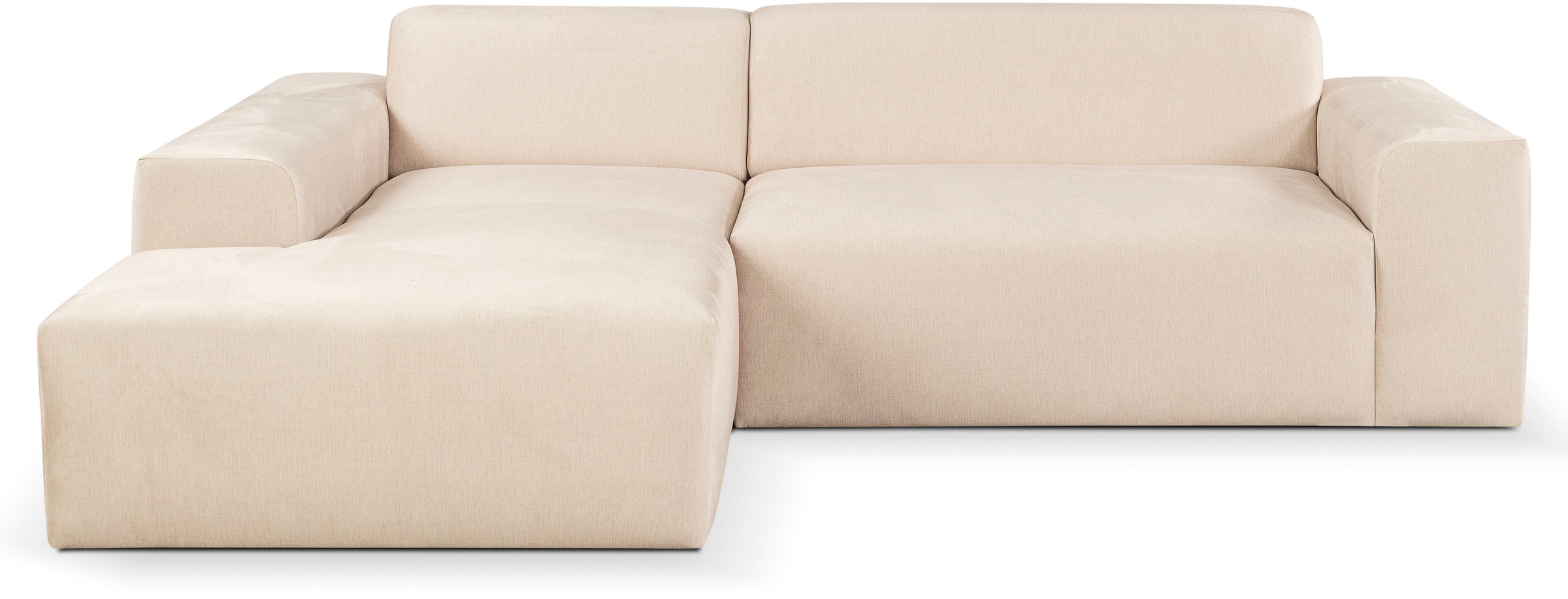 WERK2 Ecksofa "Zeus-L modern & zeitlos, Breite 253 cm, bequemes Sofa" Curvy günstig online kaufen