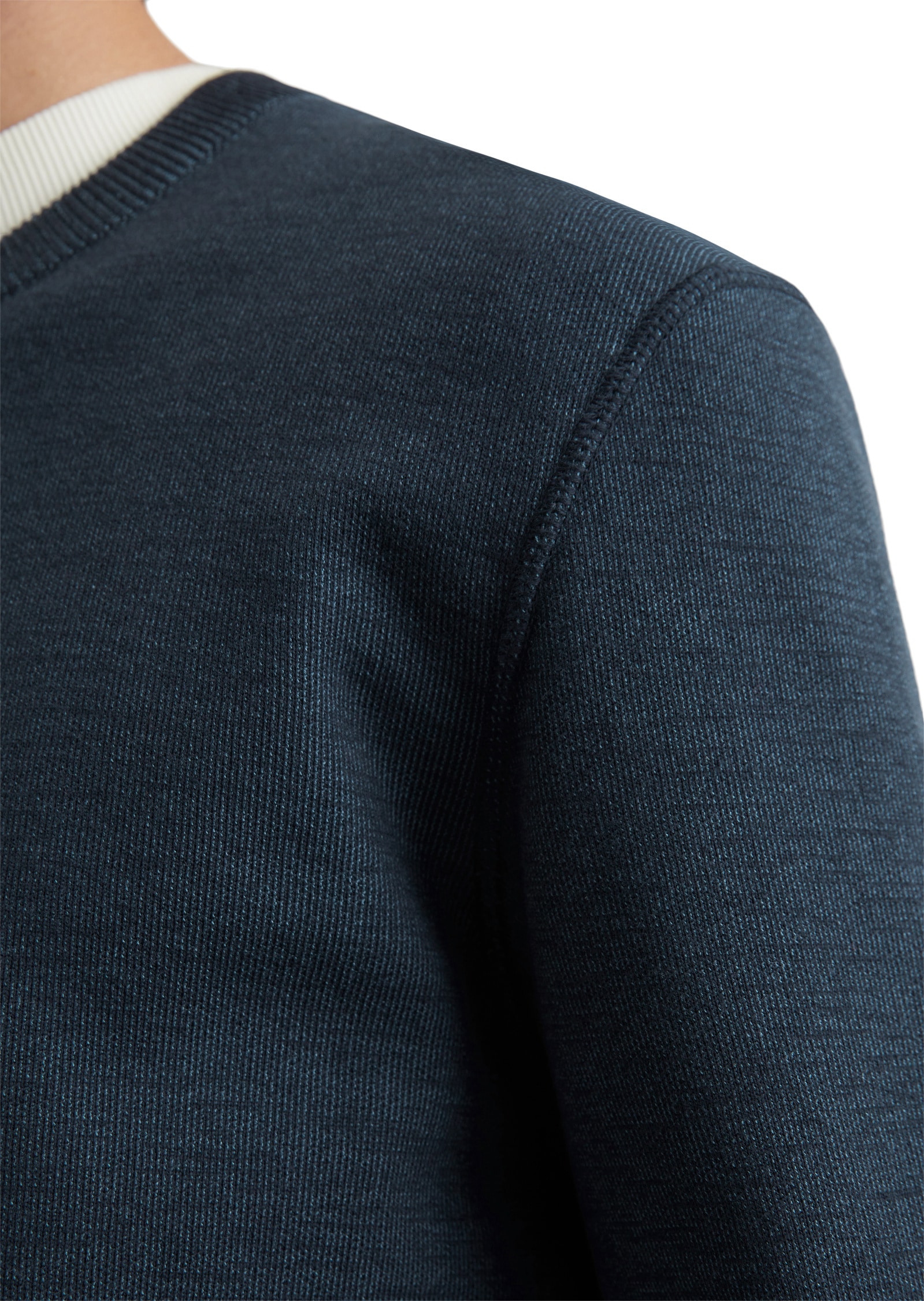 Marc O'Polo DENIM Rundhalspullover »in Double-Face-Qualität«