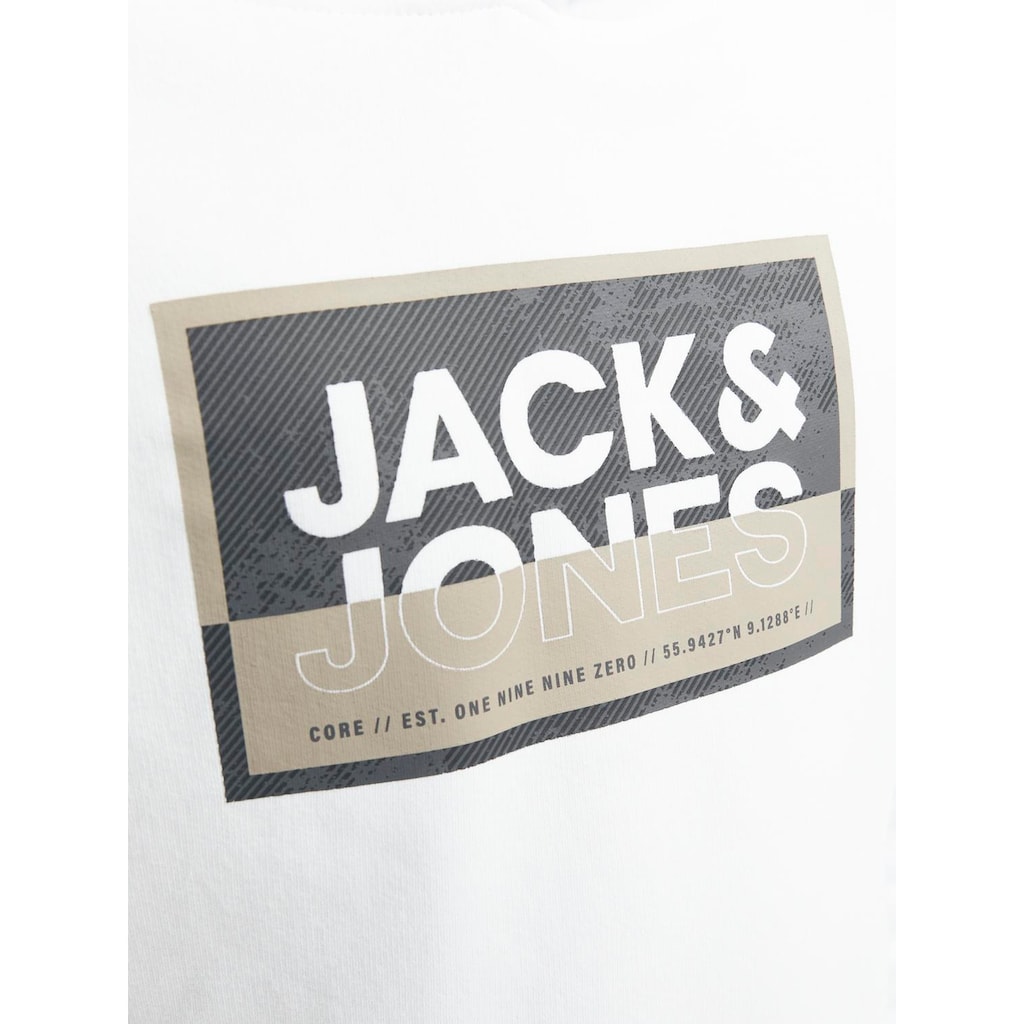 Jack & Jones Junior Hoodie »JCOLOGAN SS24 PRINT SWEAT HOOD SN JNR«