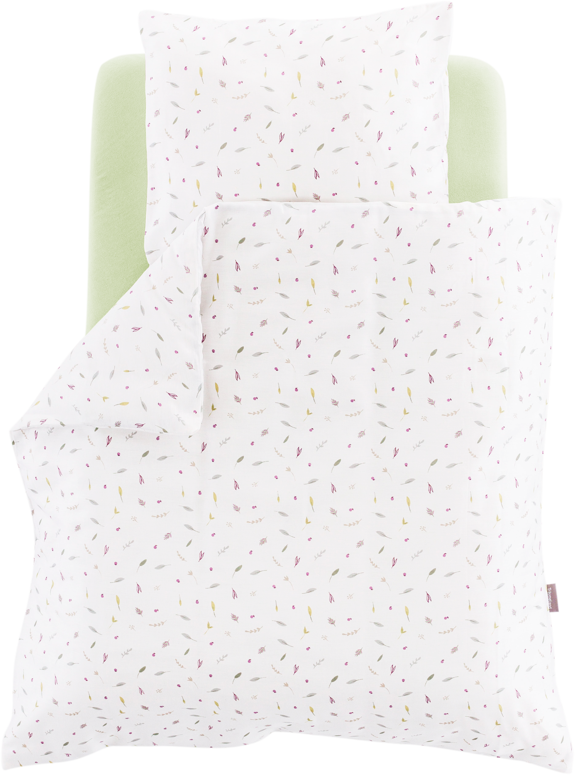 Träumeland Babybettwäsche "Zuhause" 2 Stk. mit Allover-Print günstig online kaufen