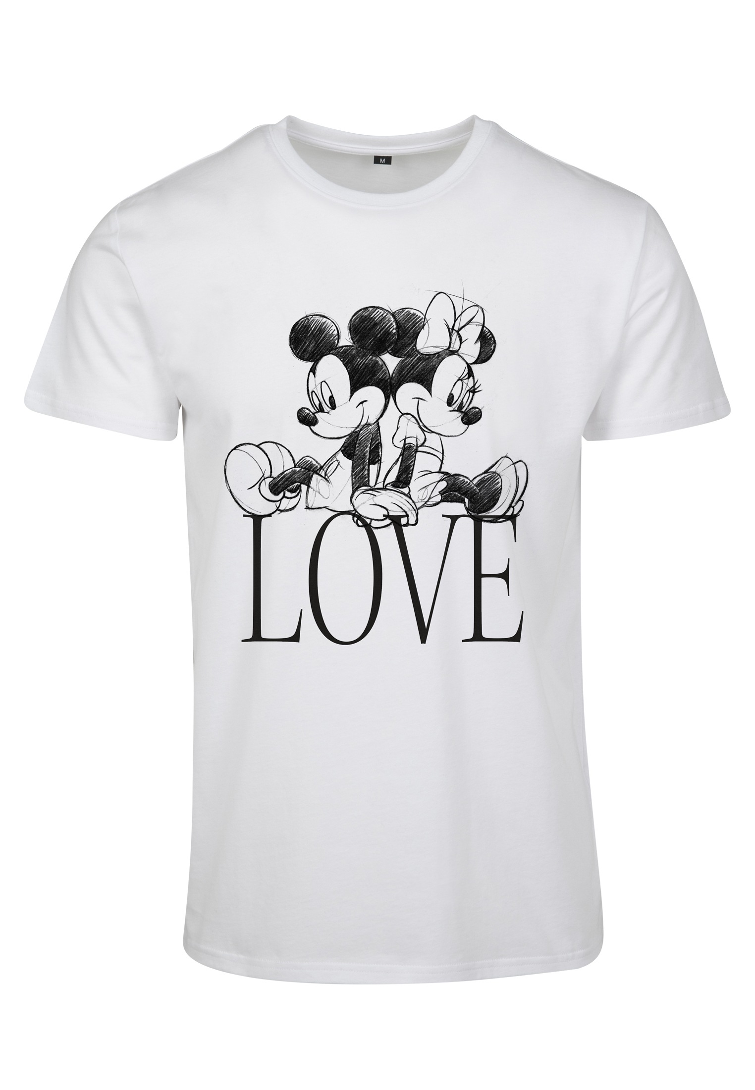 Merchcode Kurzarmshirt "Merchcode Damen Ladies Minnie Loves Mickey Tee" günstig online kaufen