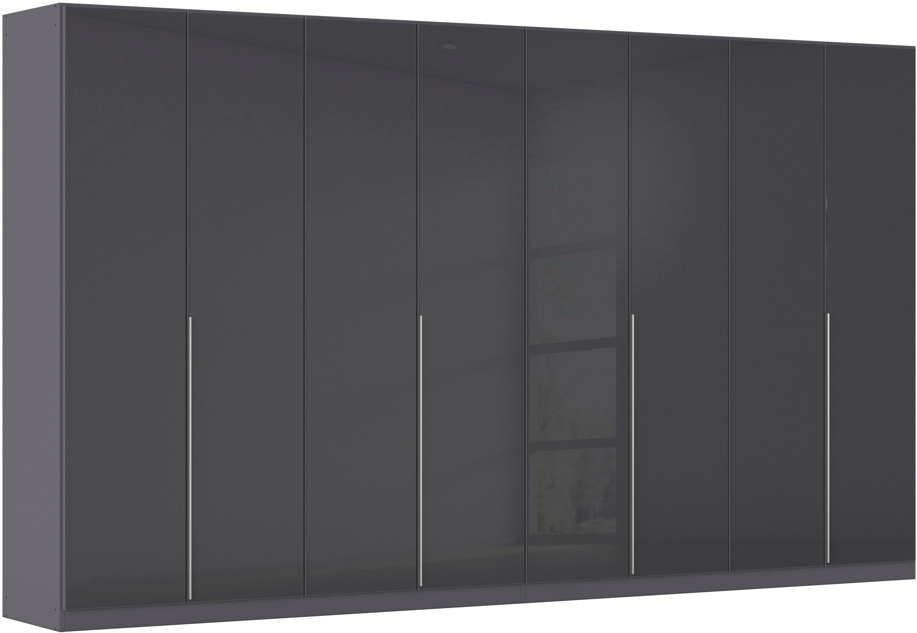 OTTO home Drehtürenschrank "Kleiderschrank Kleiderschränke Schrank Garderobe AGORDO mit Glasfront" in zwei Griff-Farben, Breiten 91-405 cm, durchdachte Innenausstattung, in 8 Breiten und 2 Höhen MADE IN GERMANY