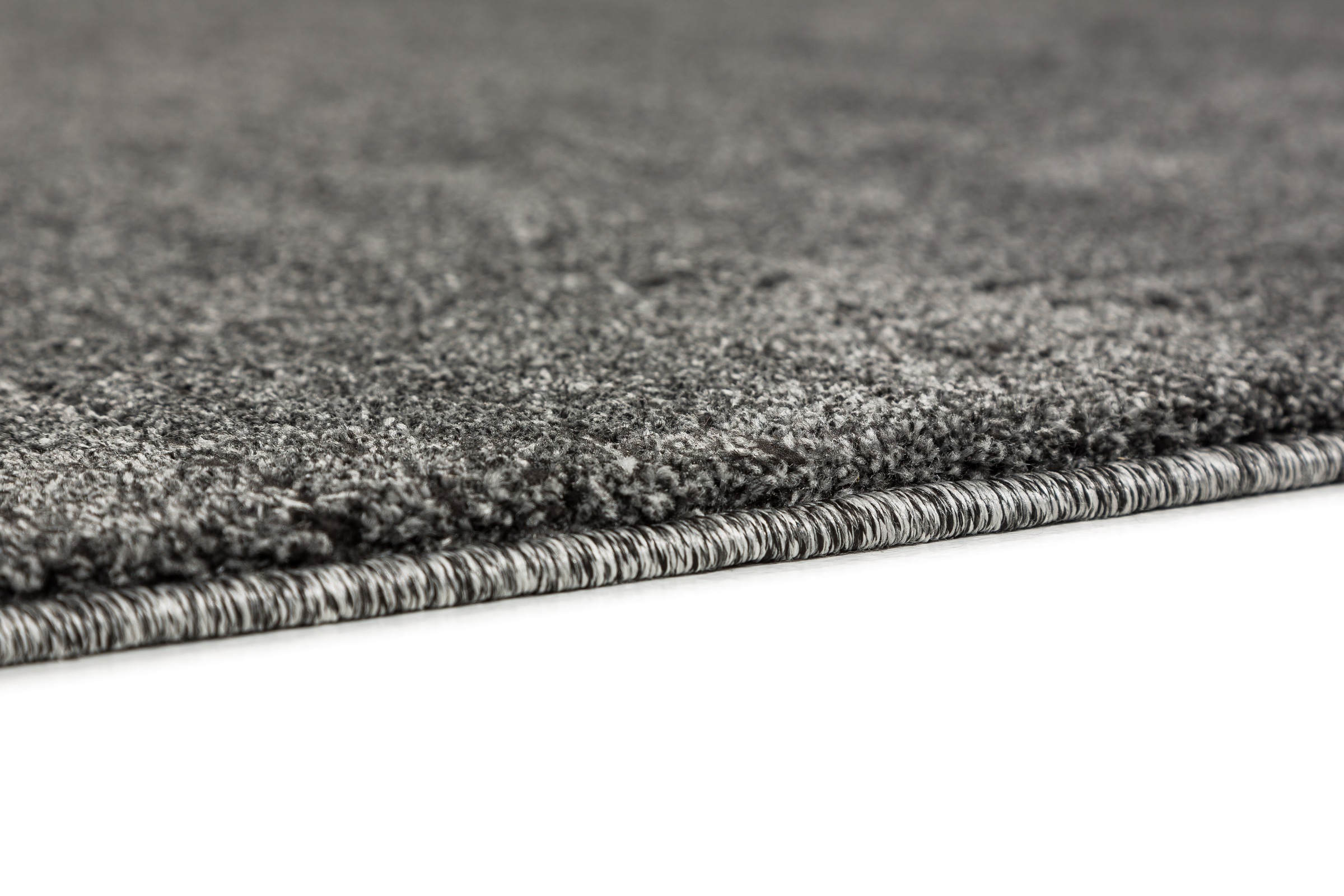 Teppich "Pure 6317-243", grau (anthrazit), B:160cm H:22mm L:230cm, Kunstfaser, SCHÖNER WOHNEN-KOLLEKTION, Teppiche, Teppich, Kurzflor, Hoch Tief Struktur, Wohnzimmer, Schöner Wohnen Kollektion 3