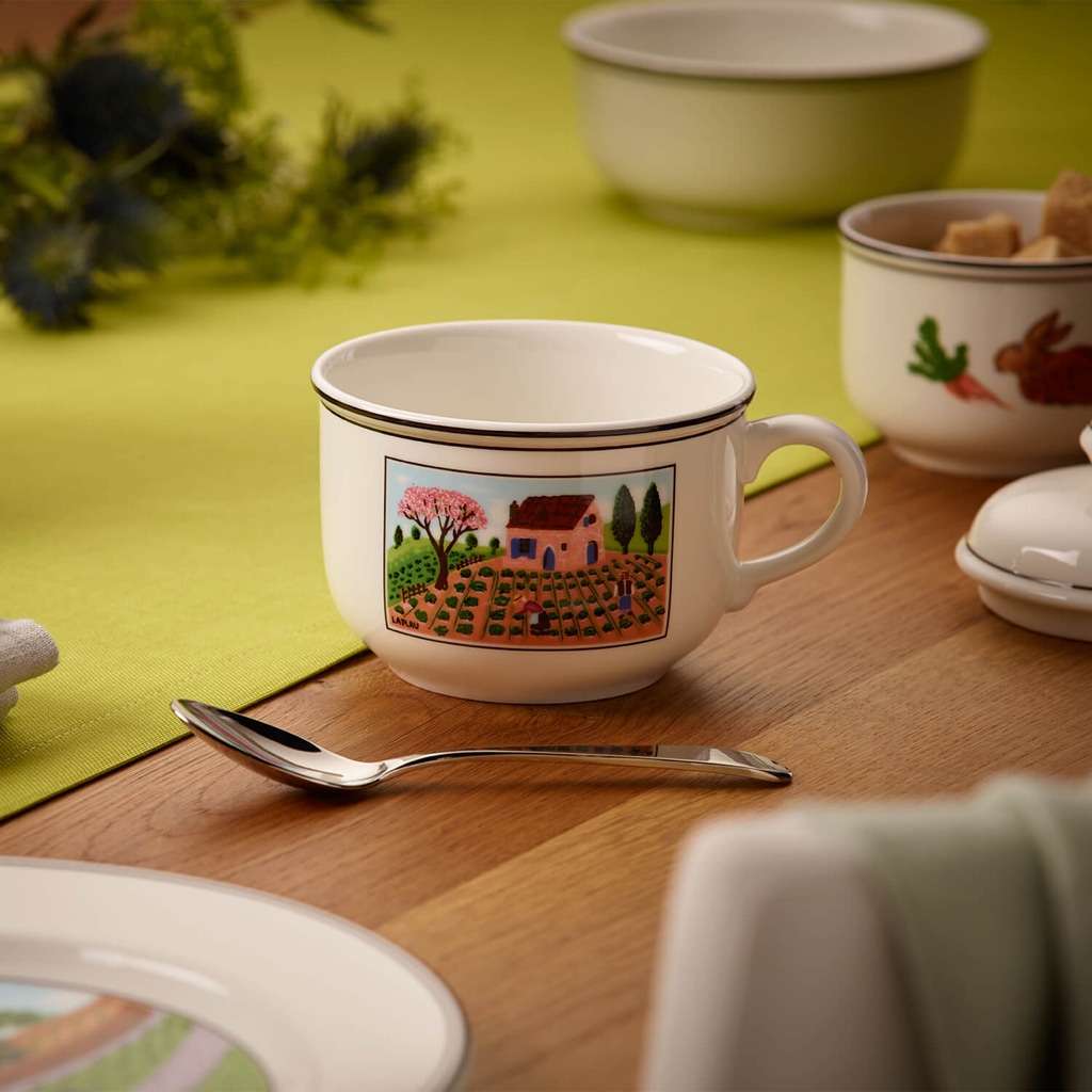 Villeroy & Boch Tasse »Cappuccinotassen mit Untertassen Design Naif 330 ml 6er Set bunt«