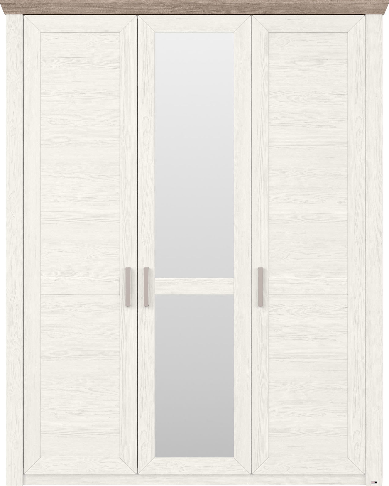 Thumbnail - set one by Musterring Kleiderschrank "York Schlafen" 2 Stk. tlg. mit Holz- und Spiegeltüren, inkl. Kranz in Eiche, Höhe ...