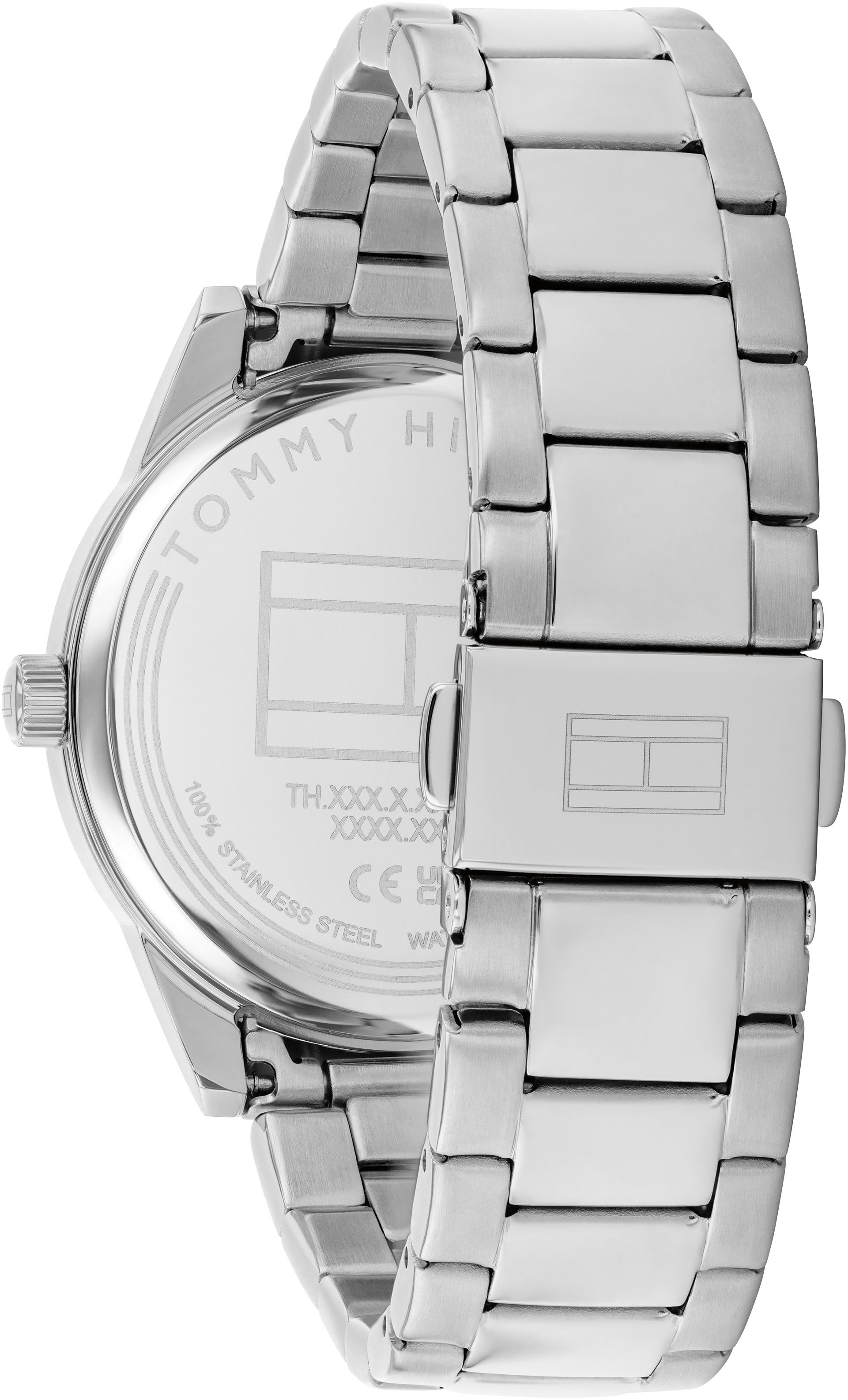 Tommy Hilfiger Multifunktionsuhr »CAMILLE« Quarzuhr, Armbanduhr, Damenuhr, Edelstahlarmband, analog