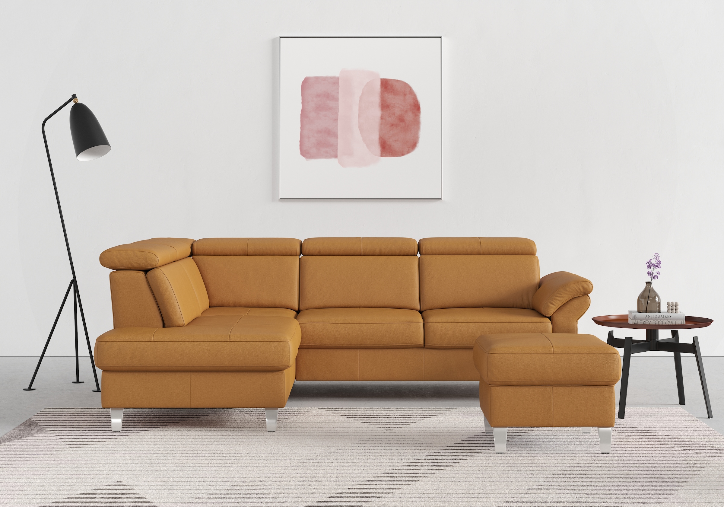 SIT & MORE Arngast L-Form Ecksofa Gelb 10